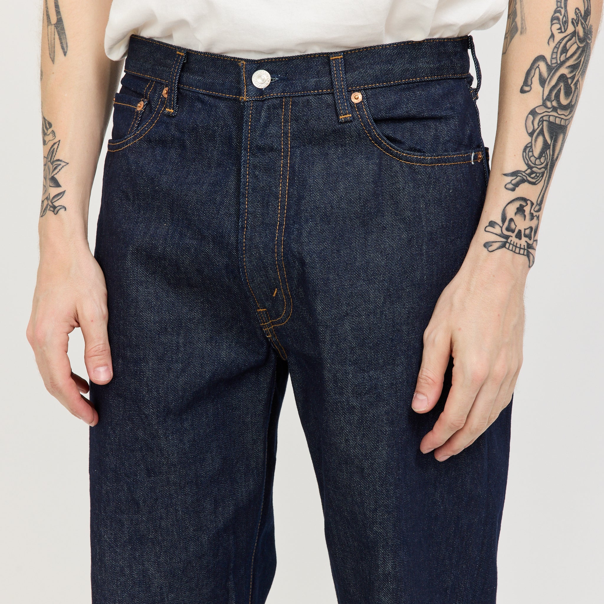 101 Dad's Fit Denim Pants One Wash - Image 5