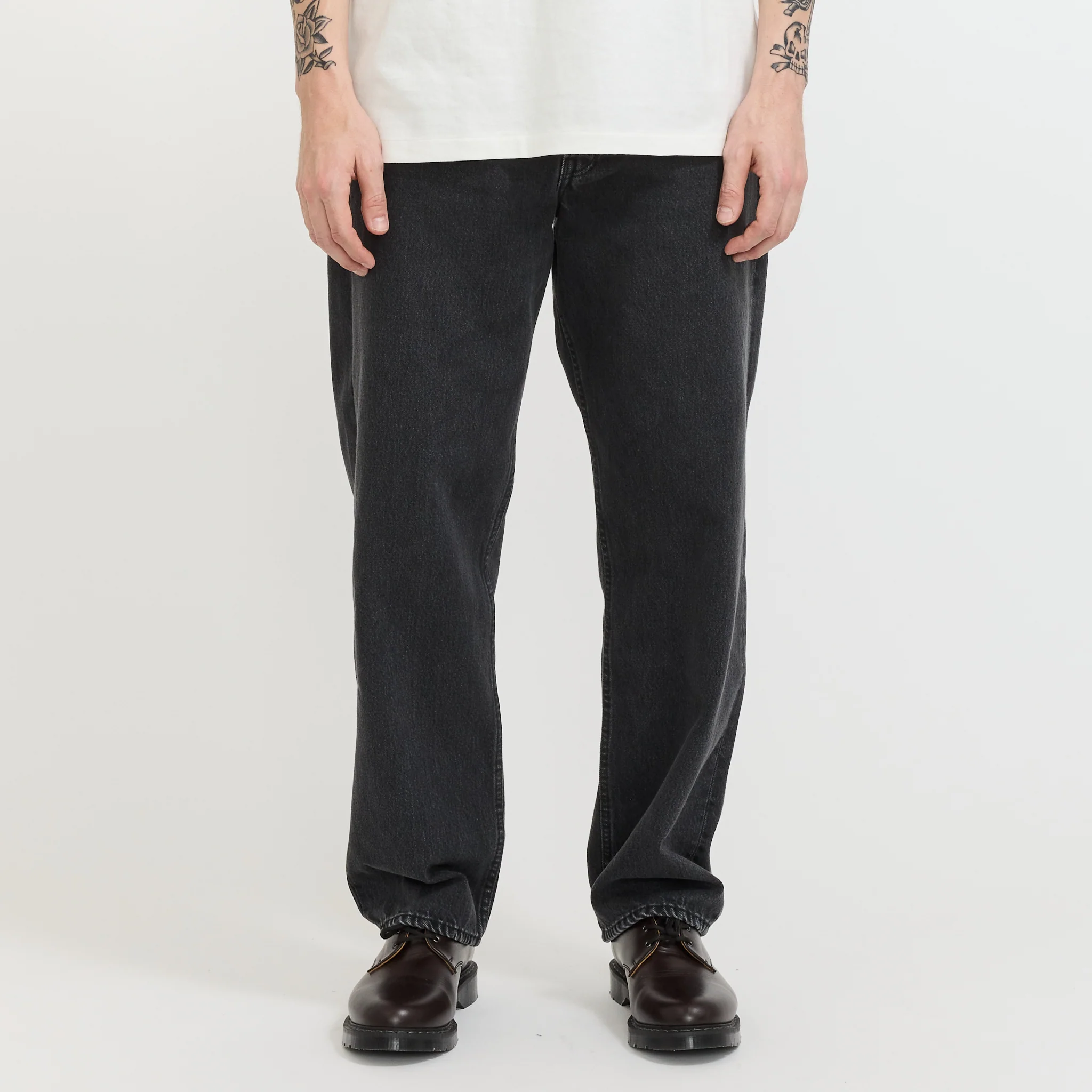 101 Dad's Fit Pants Black Denim Stone