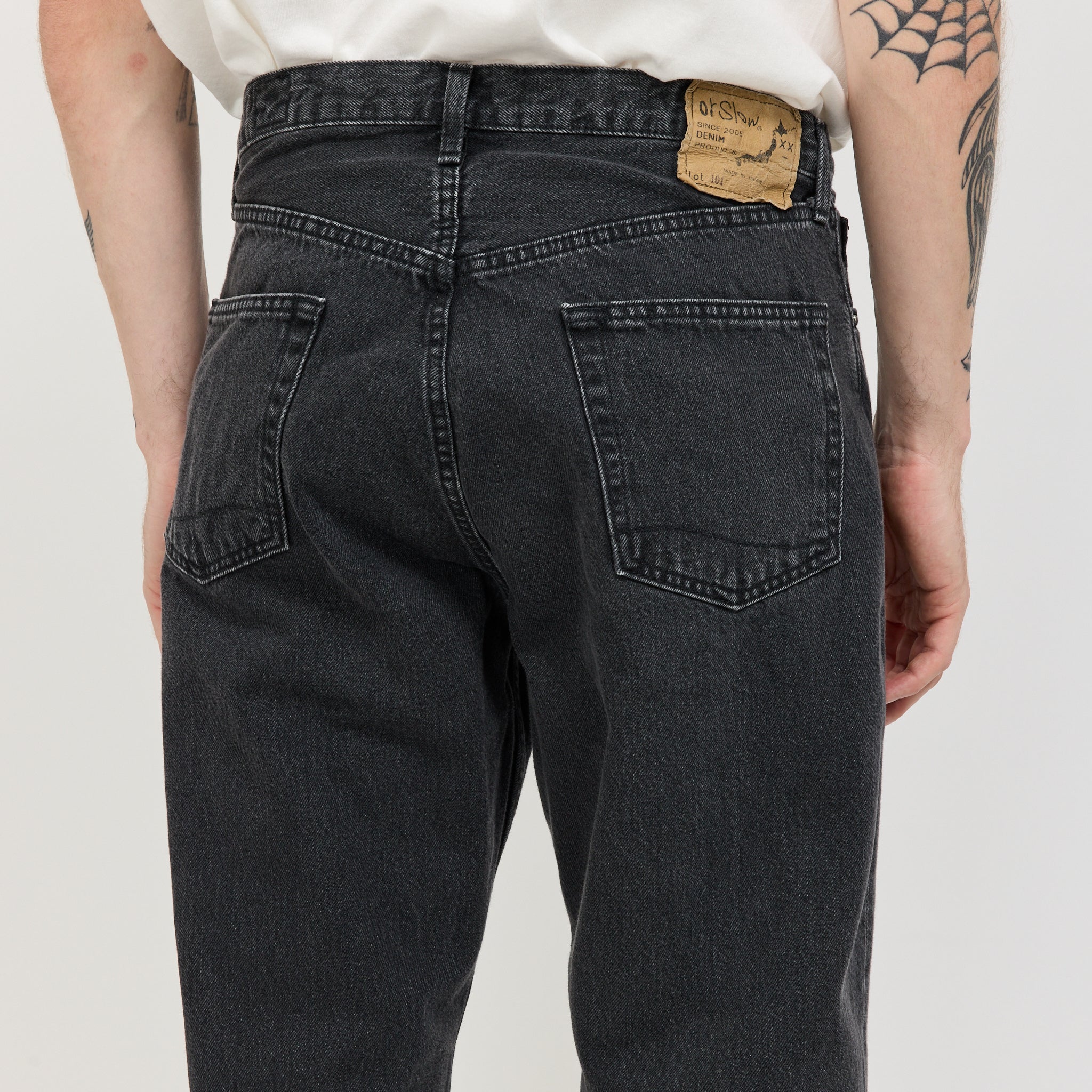 101 Dad's Fit Pants Black Denim Stone - Image 6