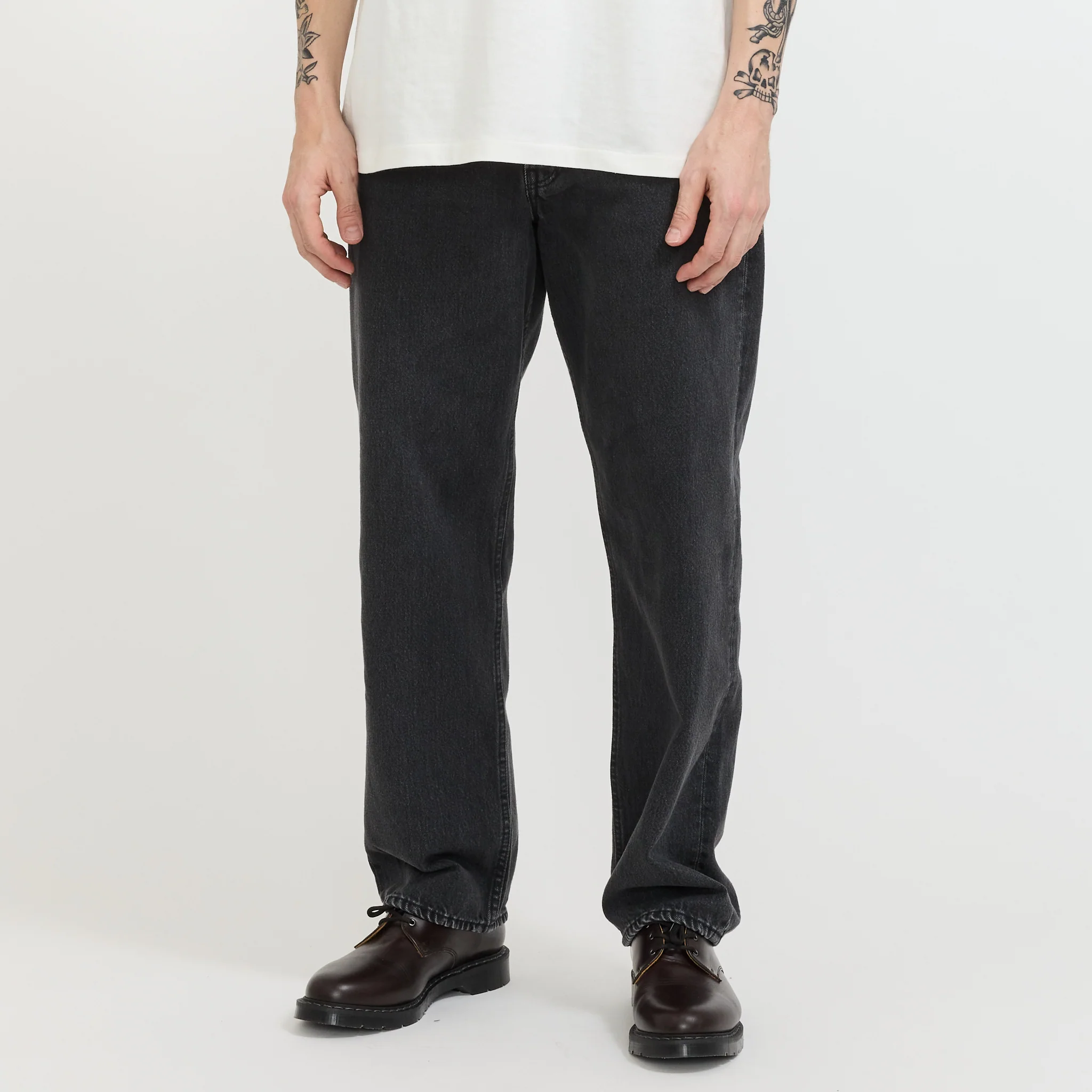 101 Dad's Fit Pants Black Denim Stone - Image 7
