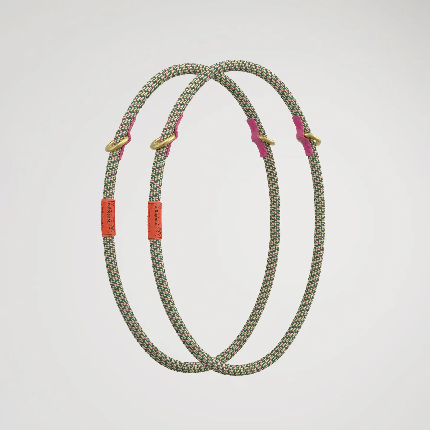 10mm Rope Loop Pink Checkerboard