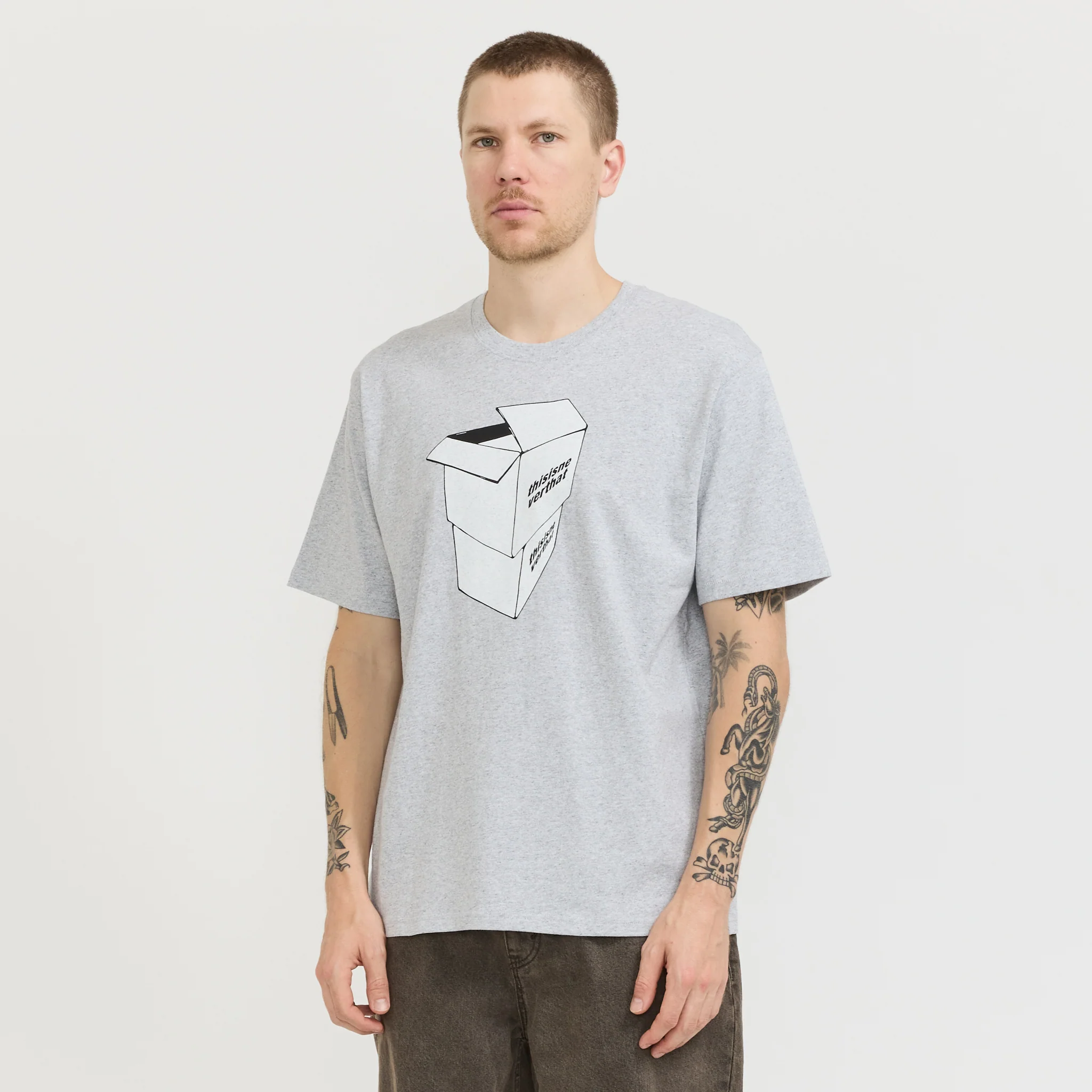 2 Parcels Tee Heather Grey - Image 6