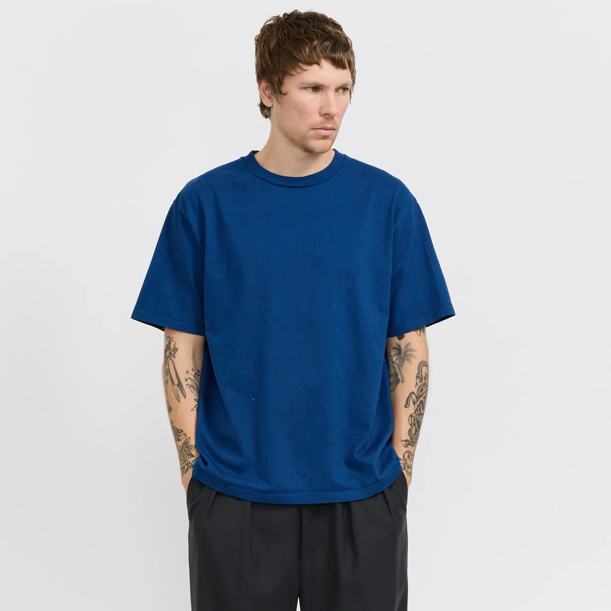 9oz. Tube Tee Dark Indigo