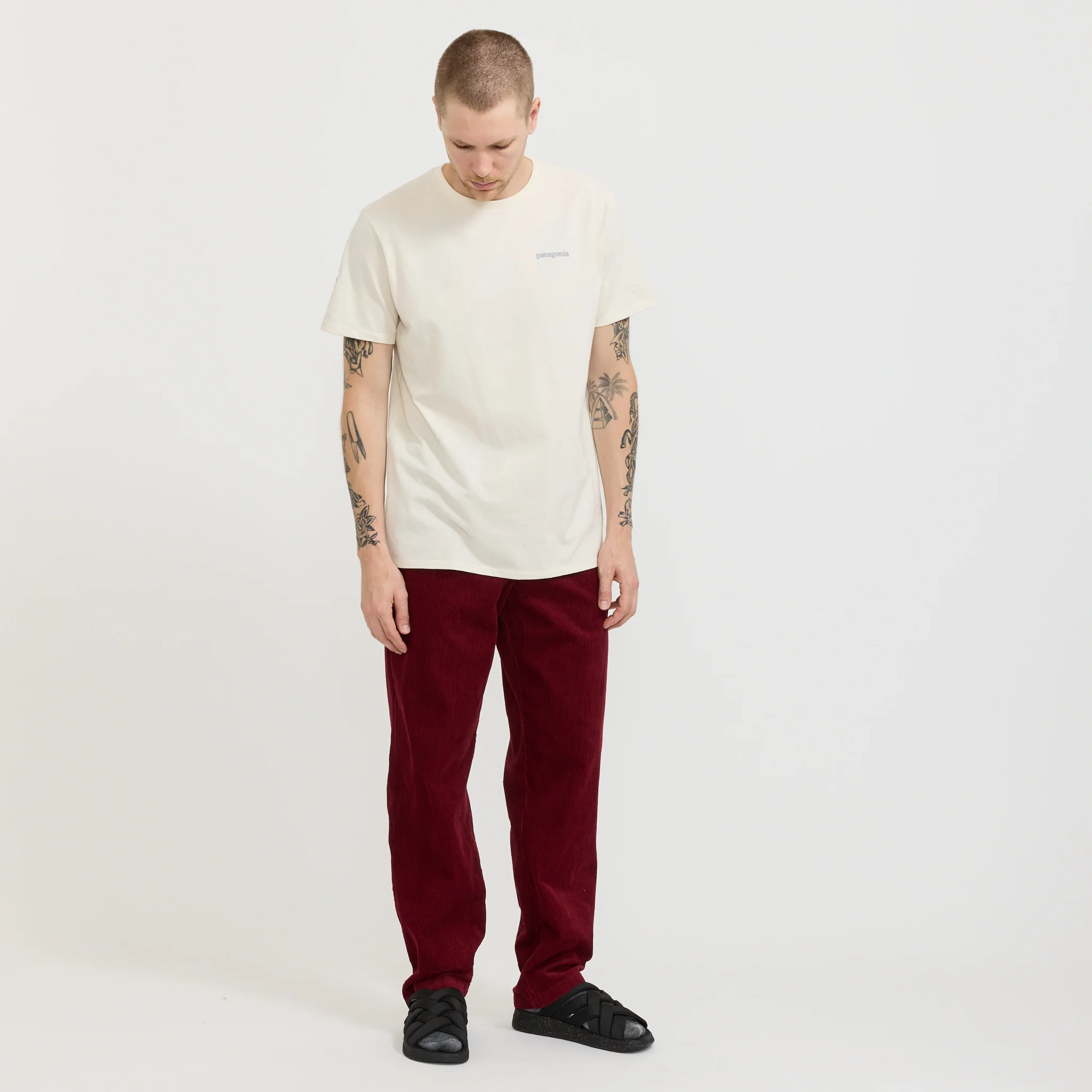 Active Lazy Pants Burgundy - Image 2