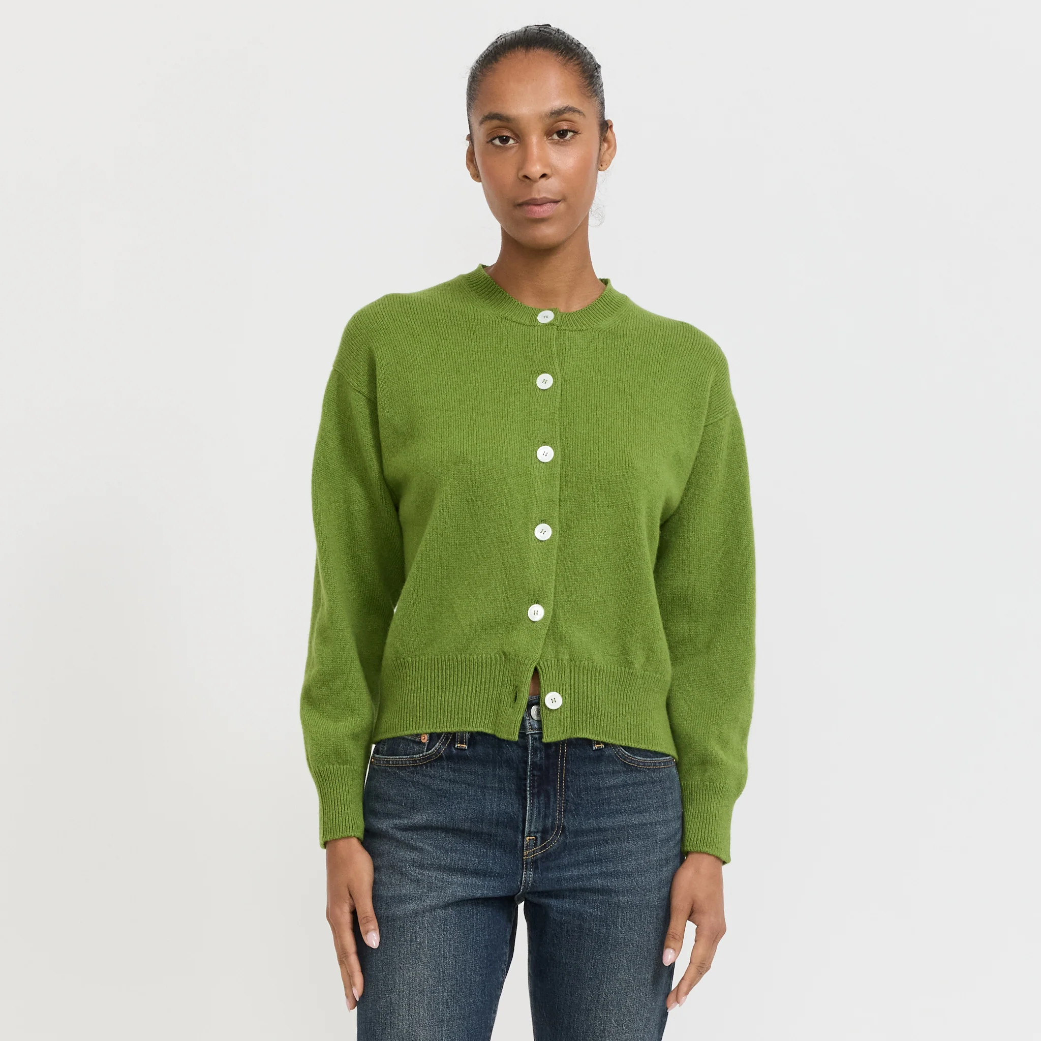 Ada Crewneck Cardigan Green - Image 3