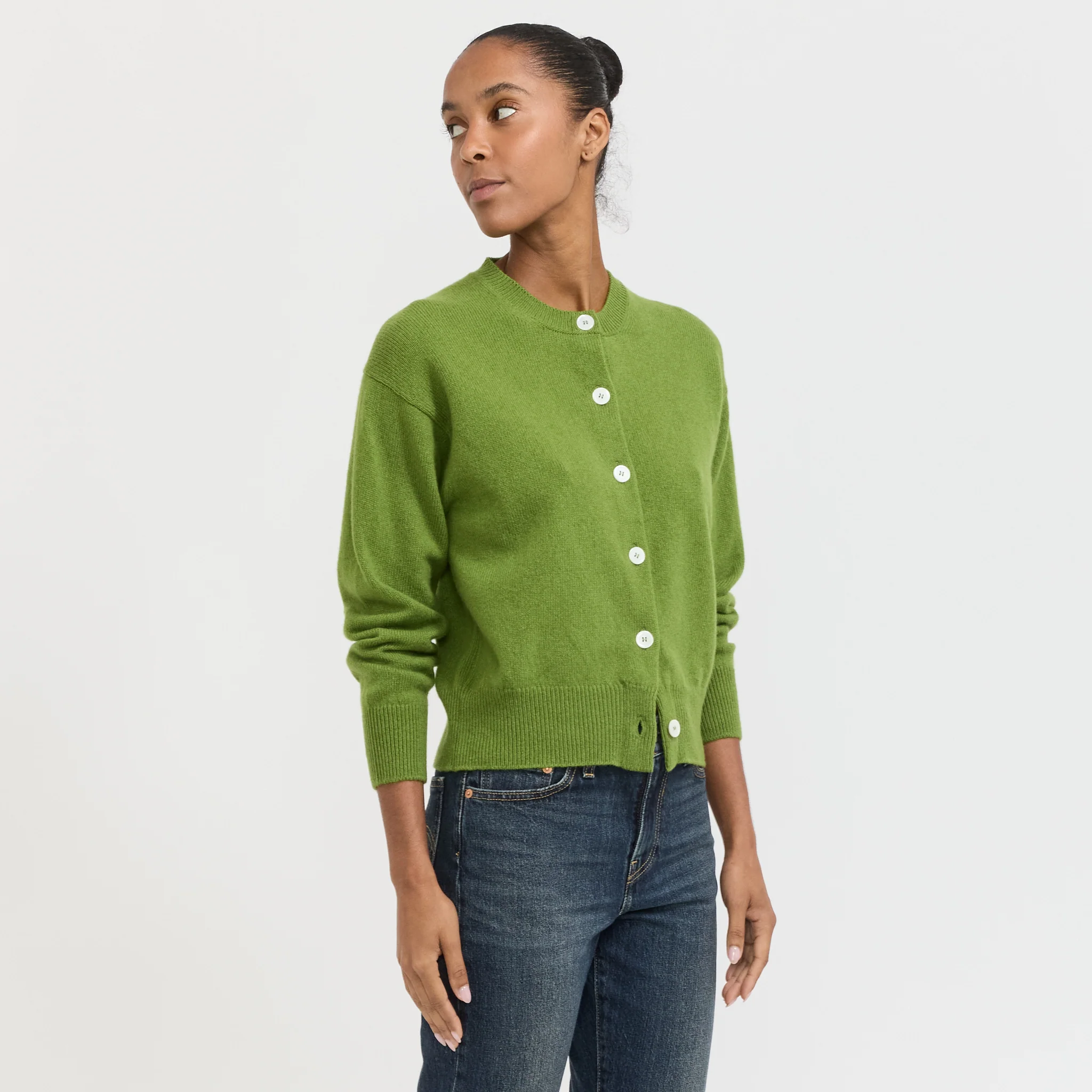Ada Crewneck Cardigan Green - Image 4