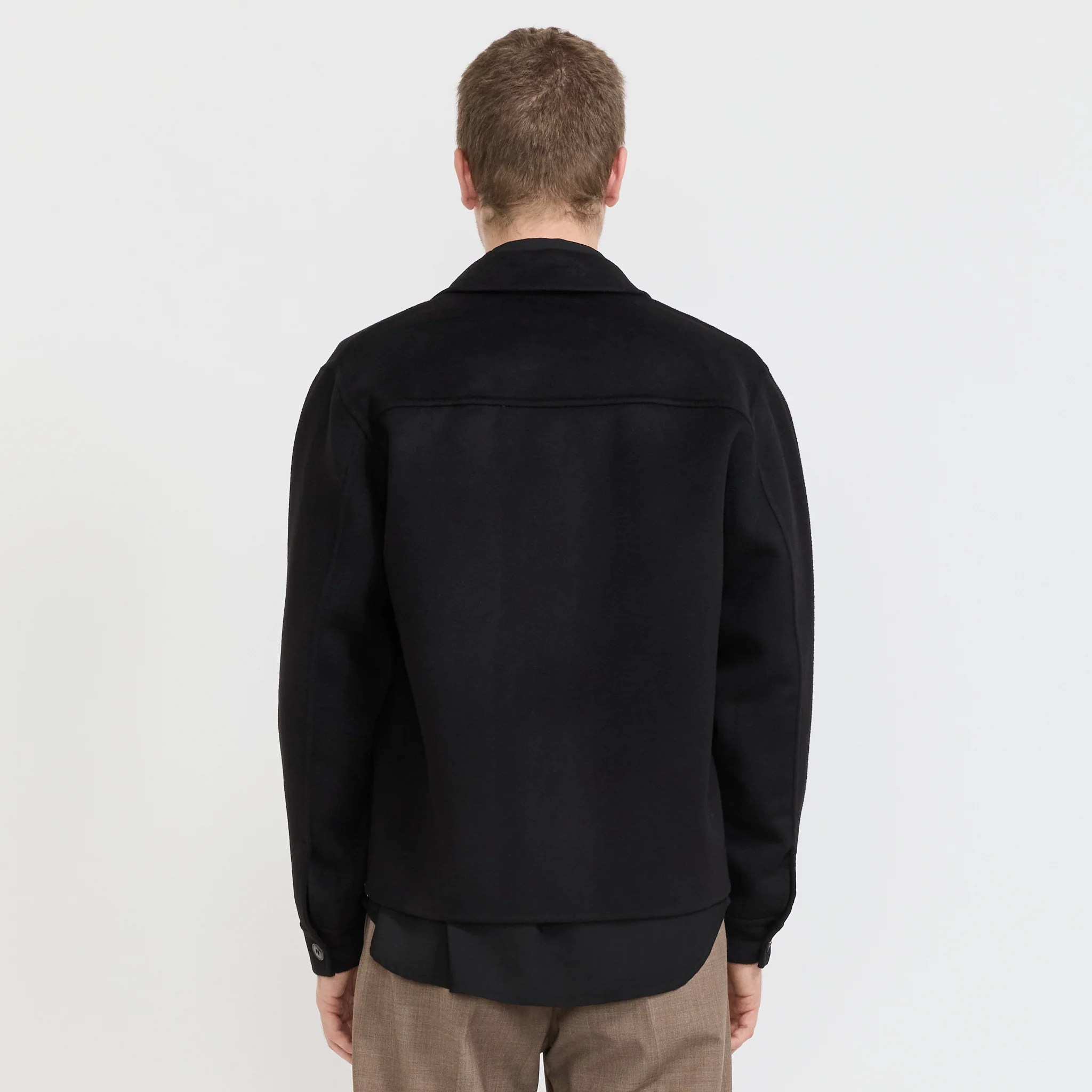 Alban Brushed Jacket Black - Image 4