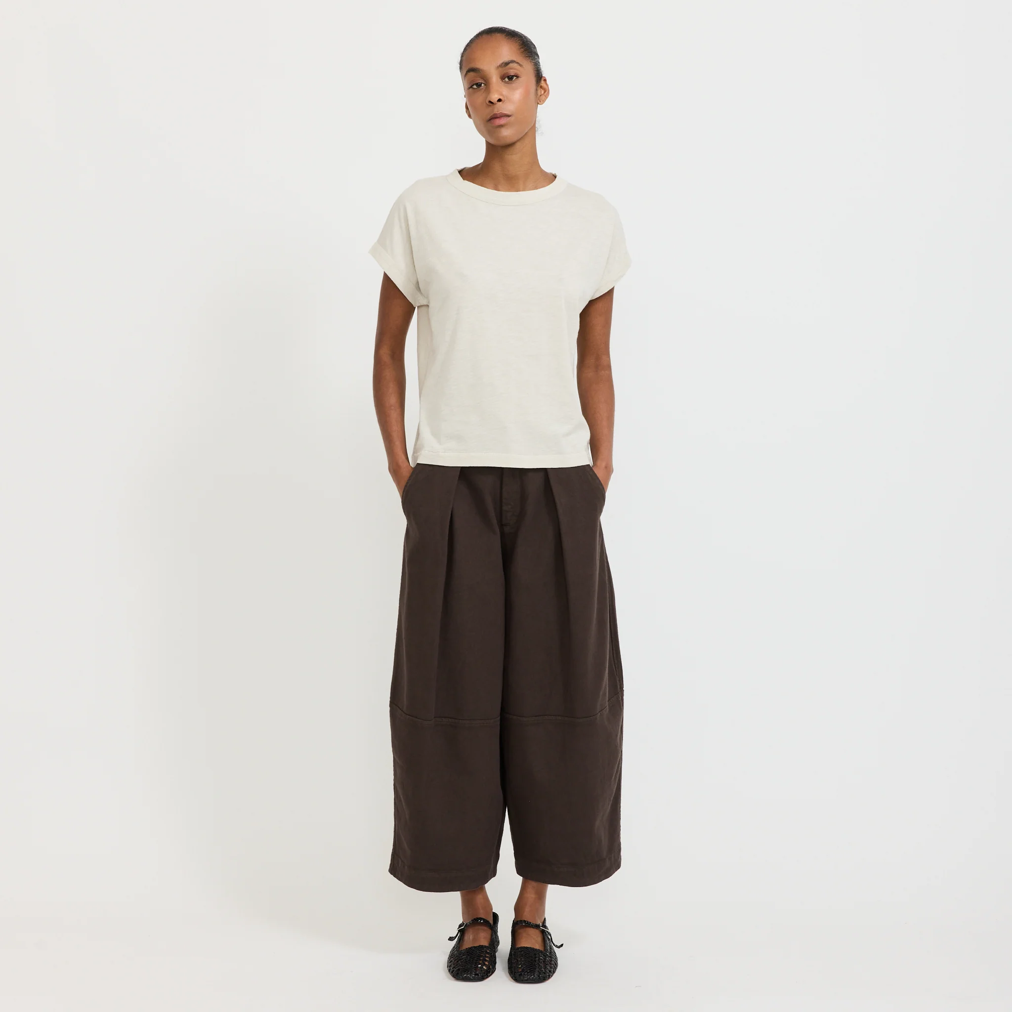 Alda Organic Cotton Easy Tee Pebble - Image 6