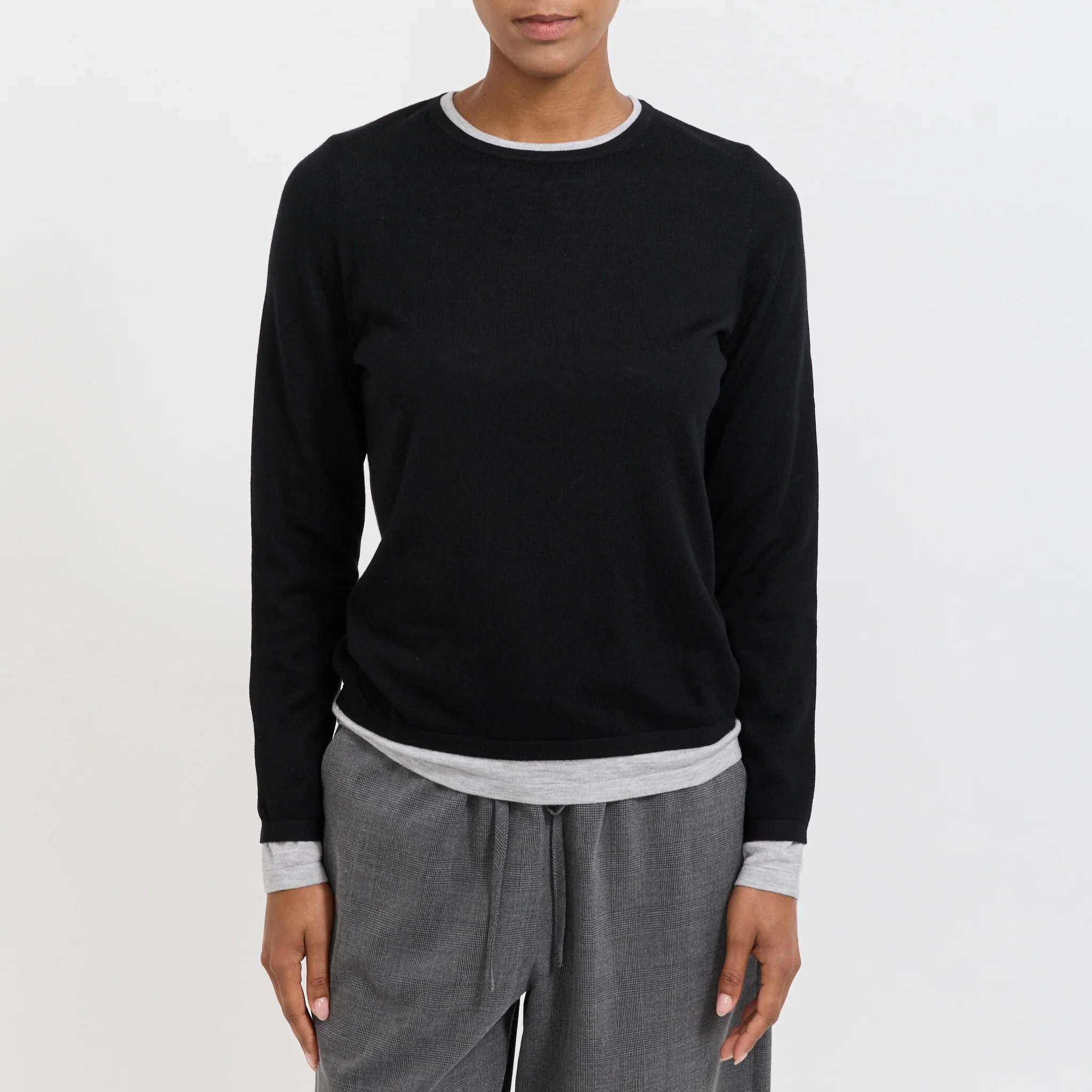 Amber Layered Sweater Black - Image 5