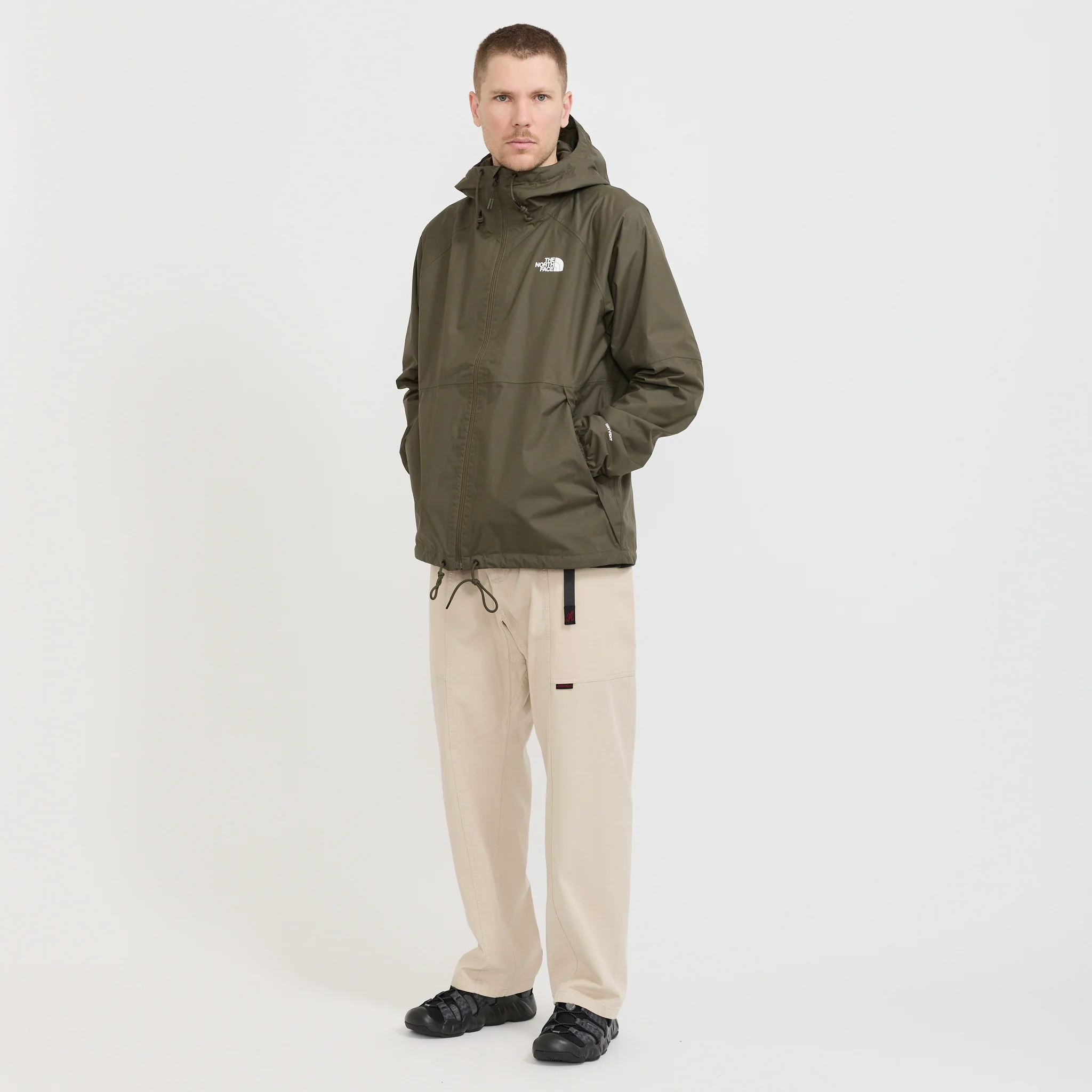 Antora Rain Hoodie New Taupe Green - Image 2