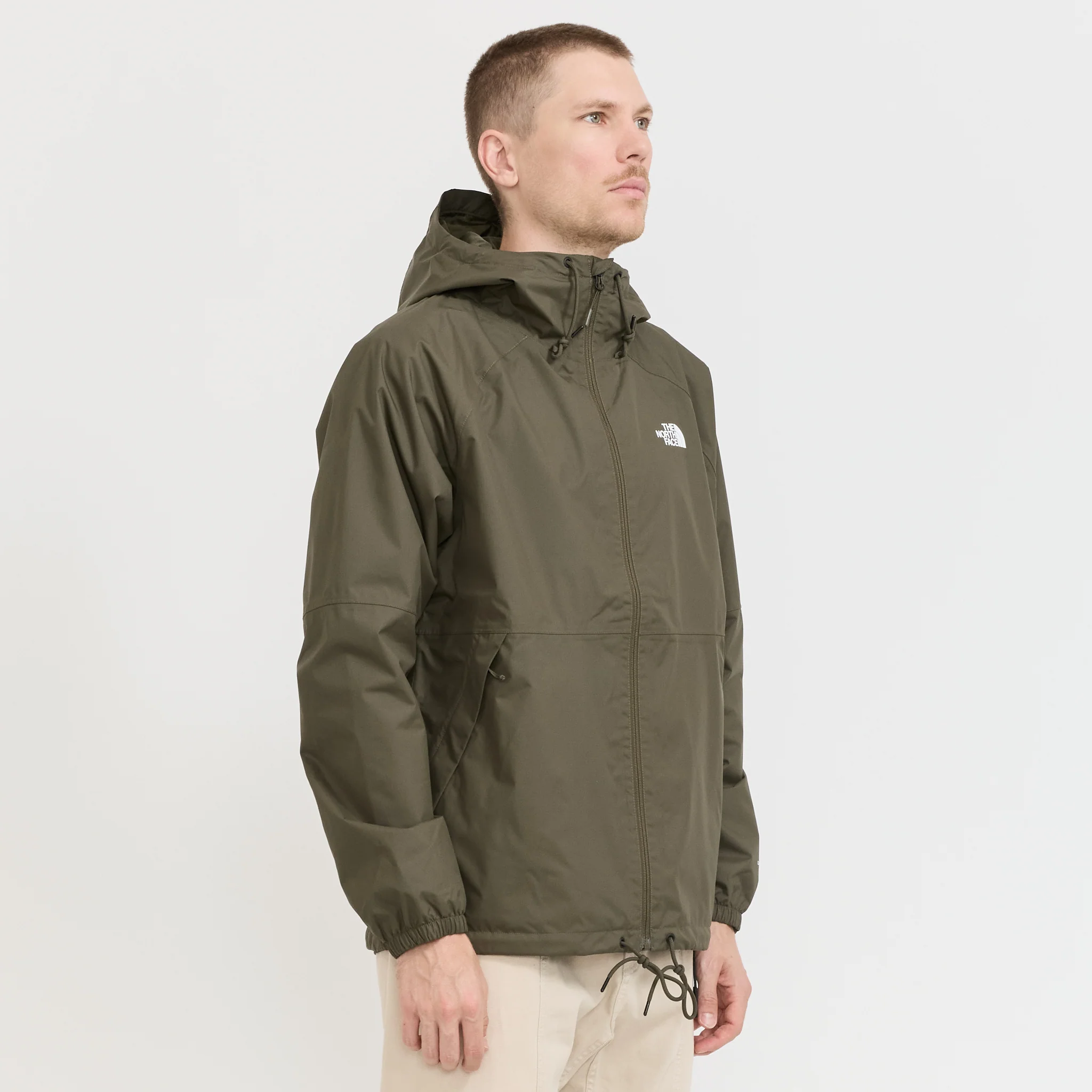 Antora Rain Hoodie New Taupe Green - Image 3