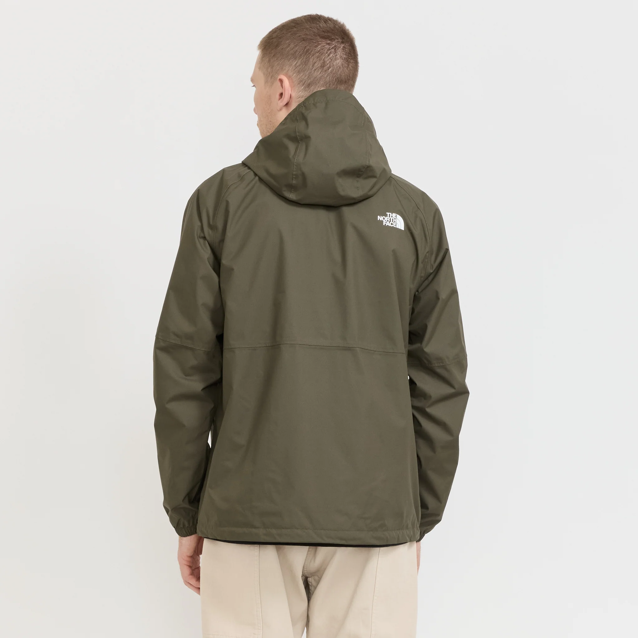 Antora Rain Hoodie New Taupe Green - Image 4