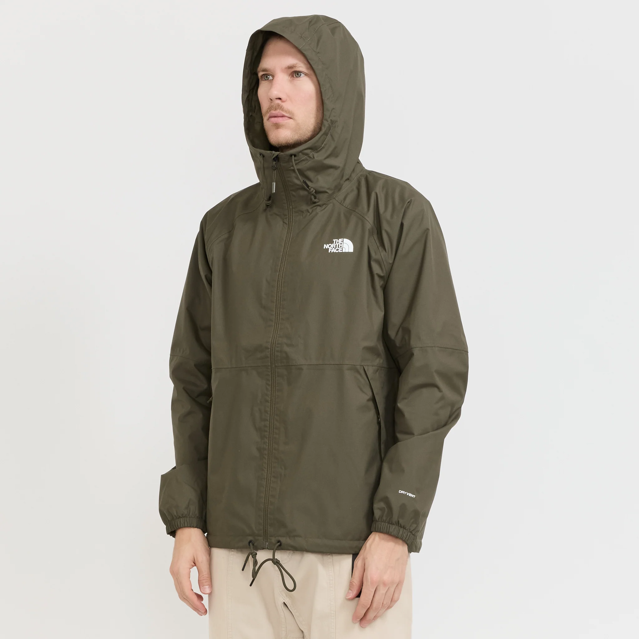 Antora Rain Hoodie New Taupe Green - Image 5