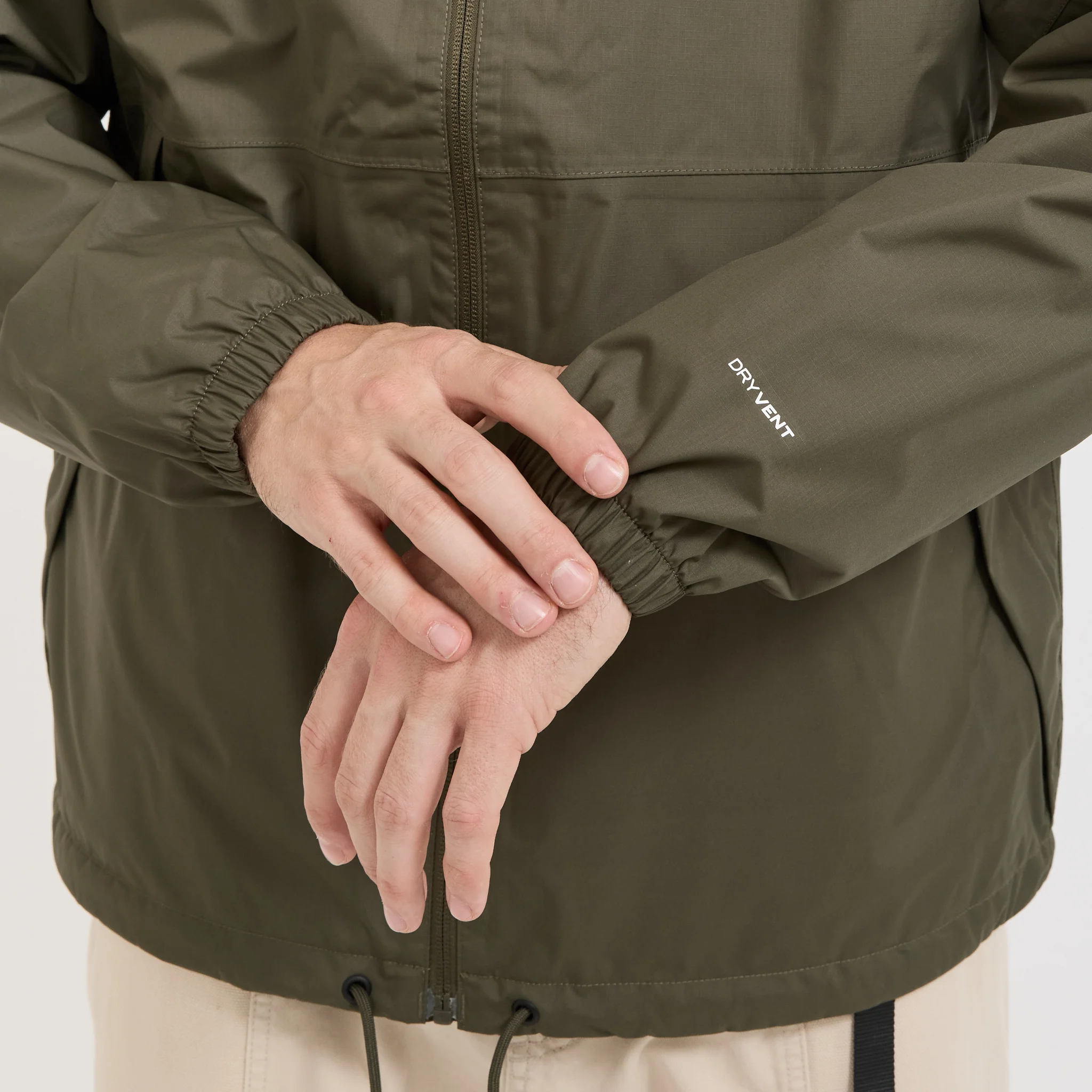 Antora Rain Hoodie New Taupe Green - Image 8