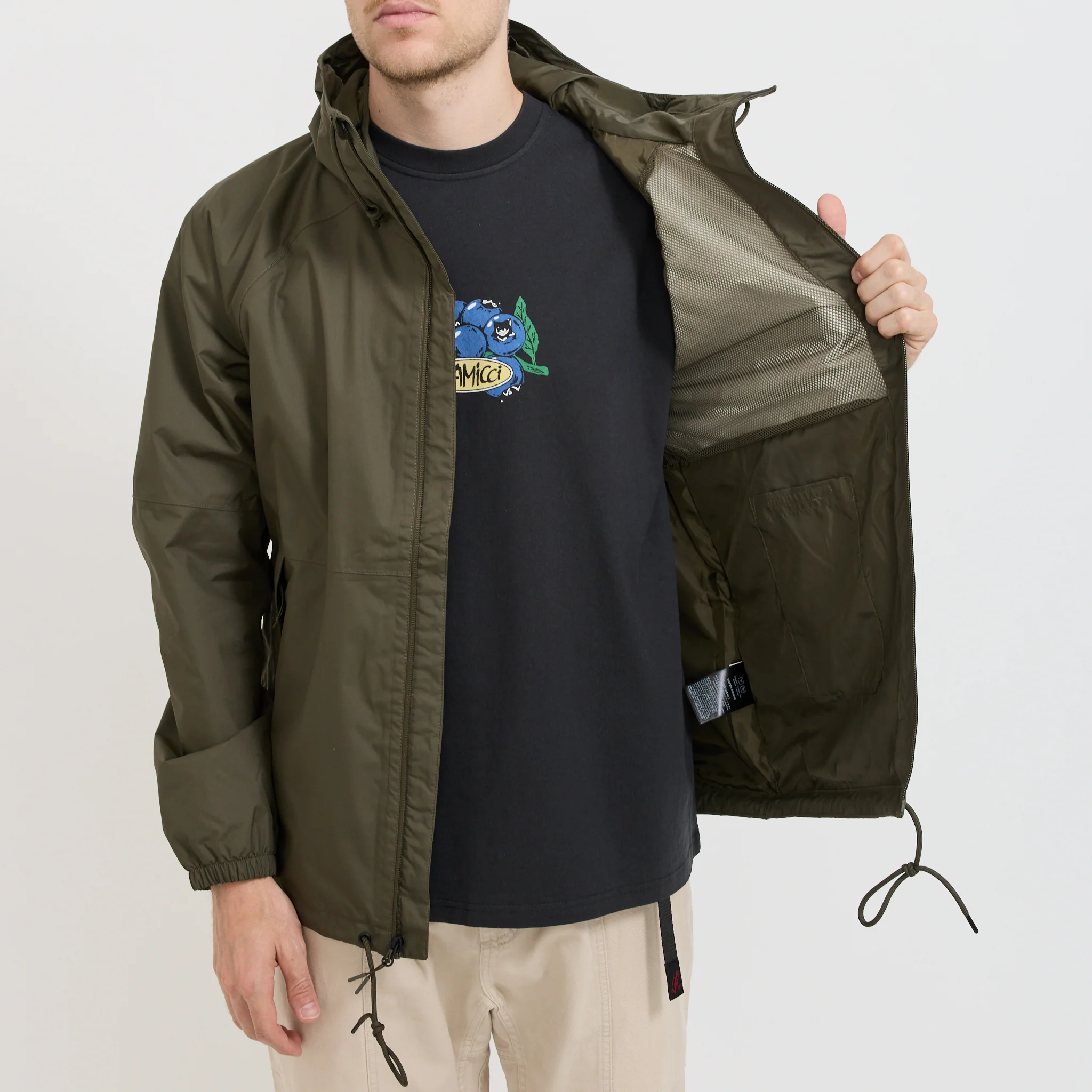 Antora Rain Hoodie New Taupe Green - Image 9