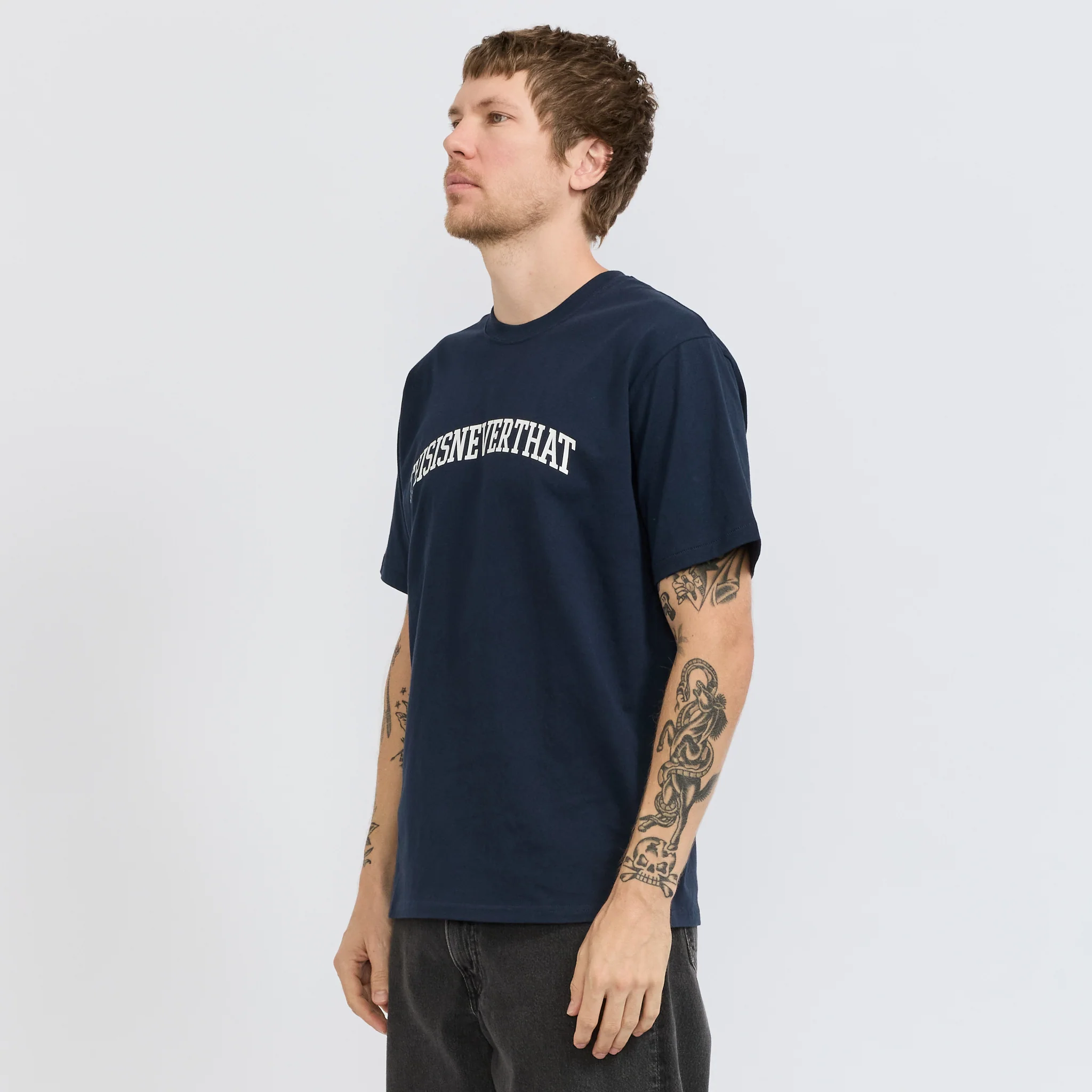 Arch-Logo Tee Navy