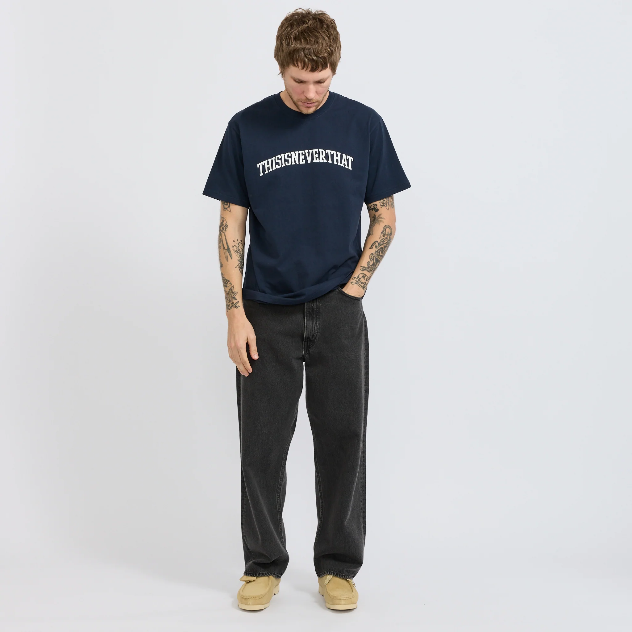 Arch-Logo Tee Navy - Image 2