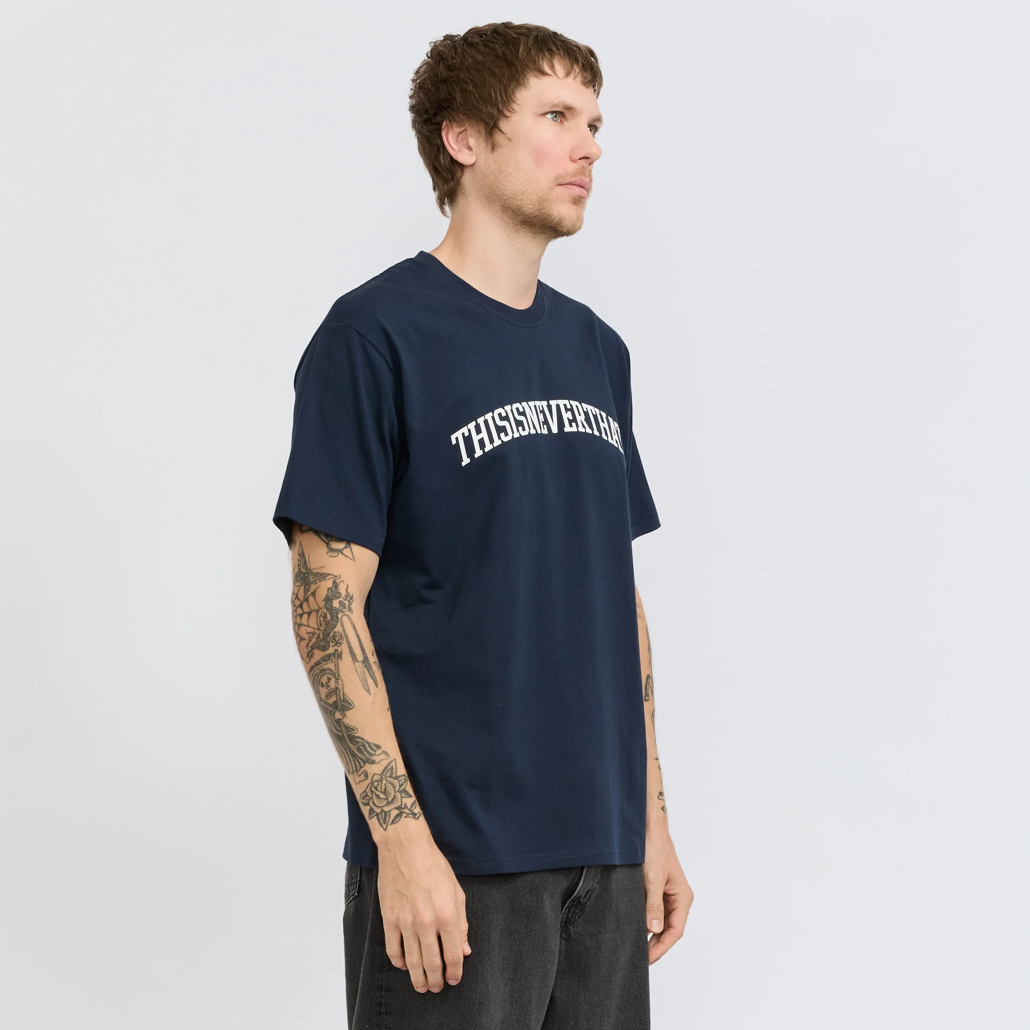 Arch-Logo Tee Navy - Image 3