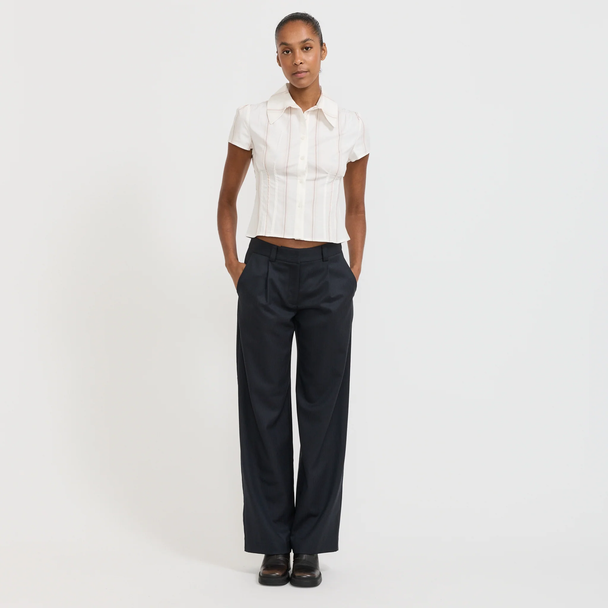 Arlie Short Sleeve Shirt White - Image 2