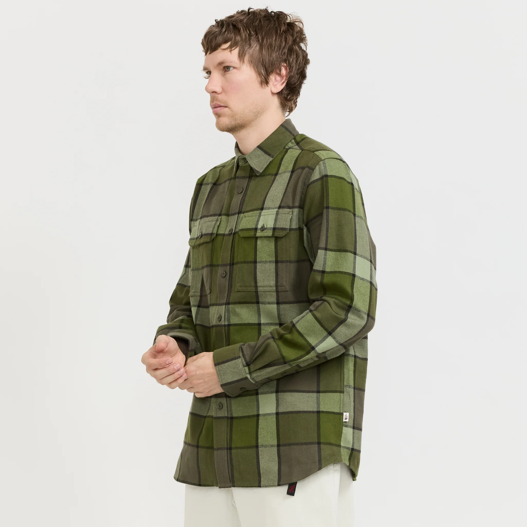 Arroyo Flannel Shirt Taupe Green