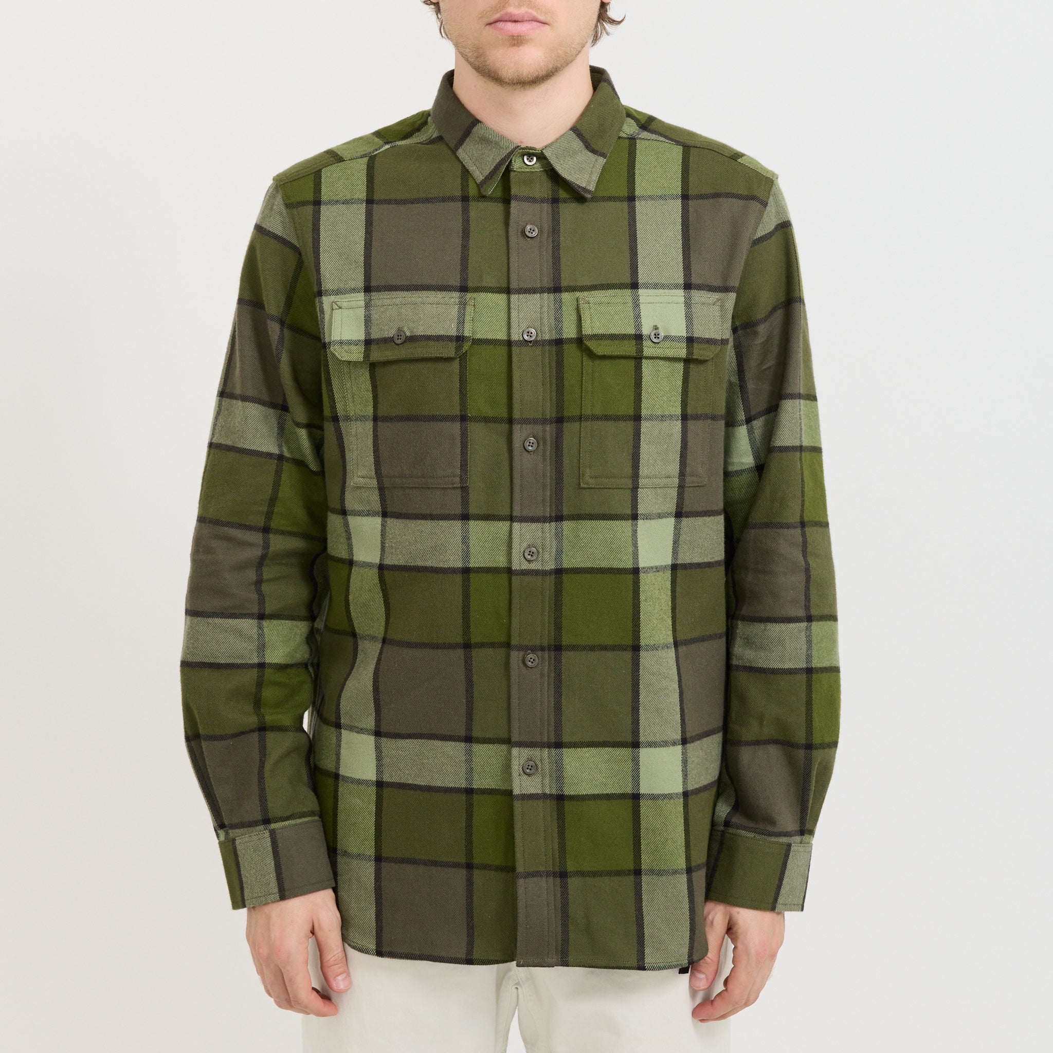 Arroyo Flannel Shirt Taupe Green - Image 5