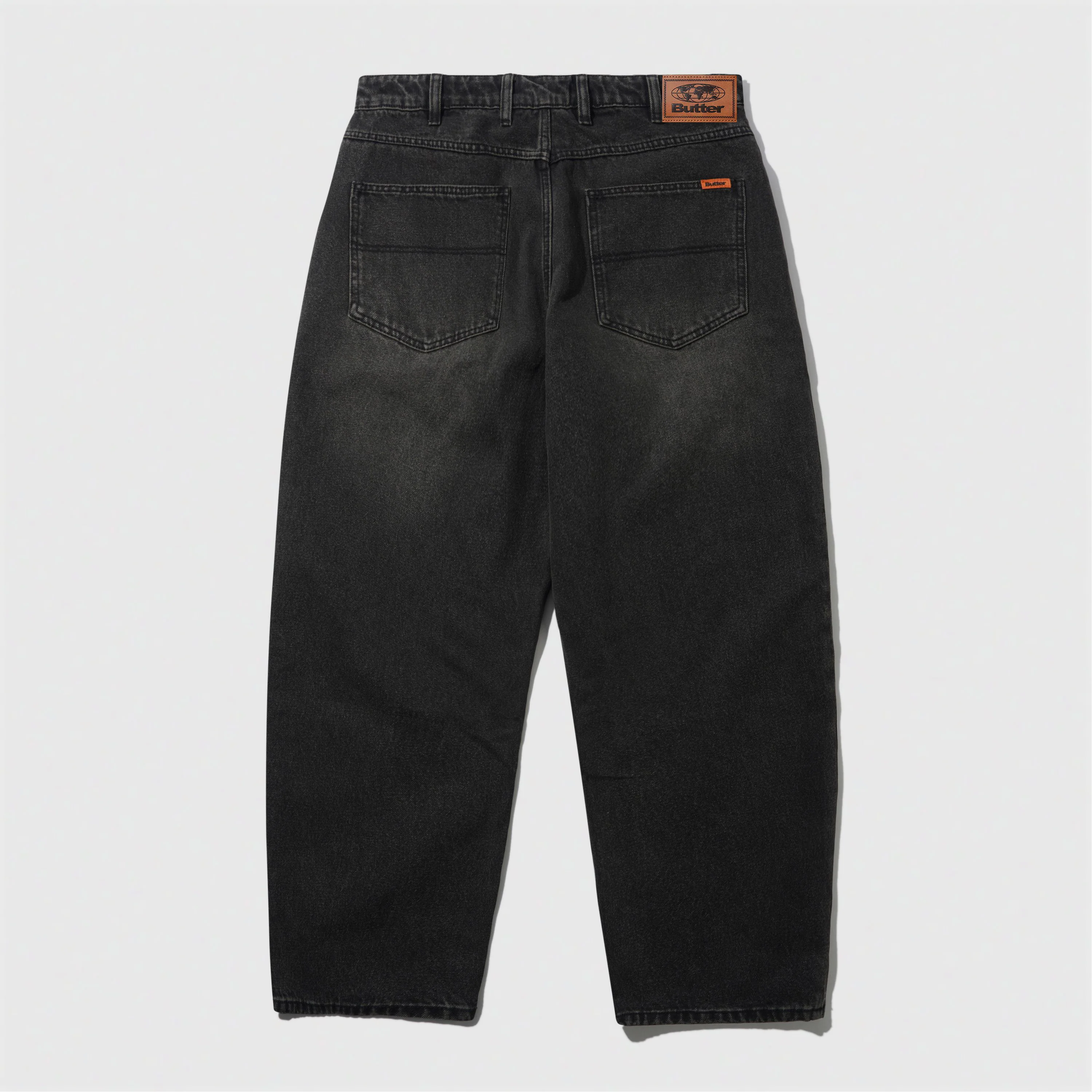 Baggy Denim Jeans Faded Black - Image 4