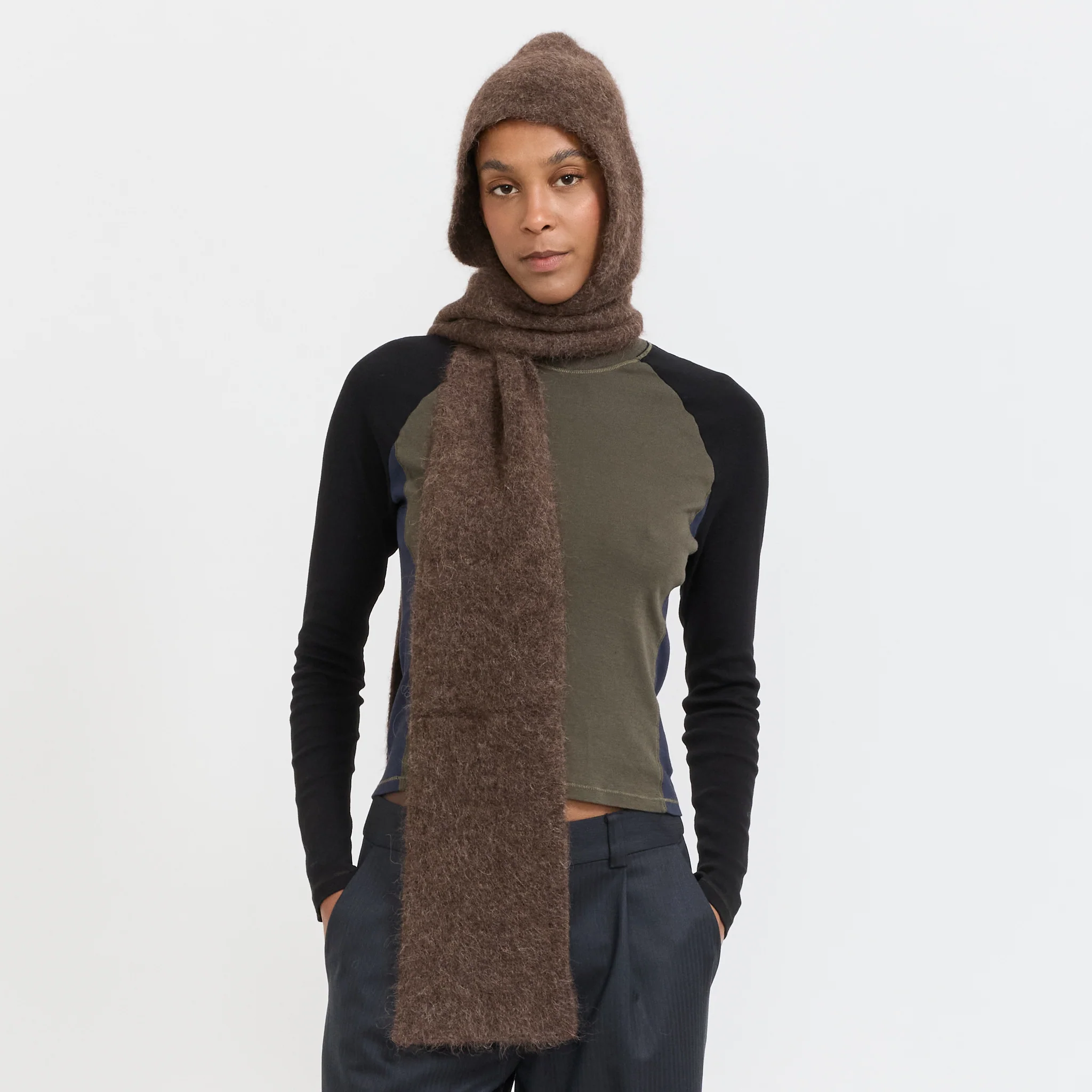 Balaclava Knit Brown - Image 2