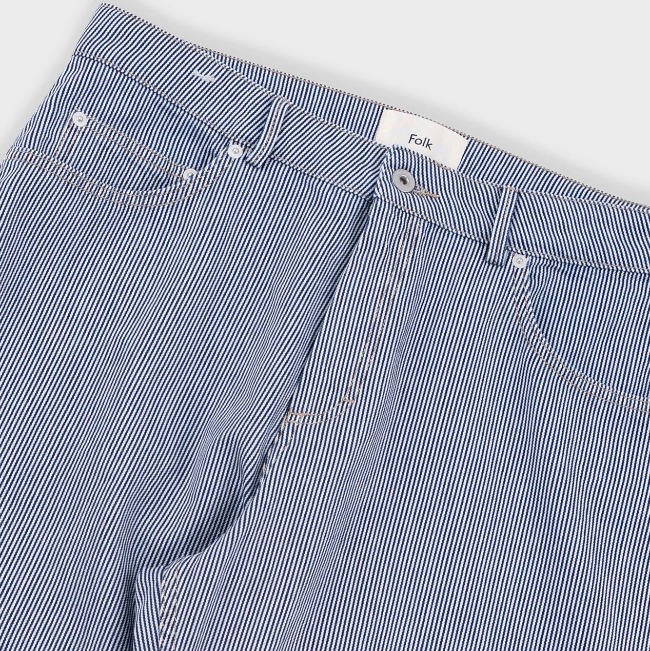Barrel Leg Jean Indigo Ticking Stripe - Image 8