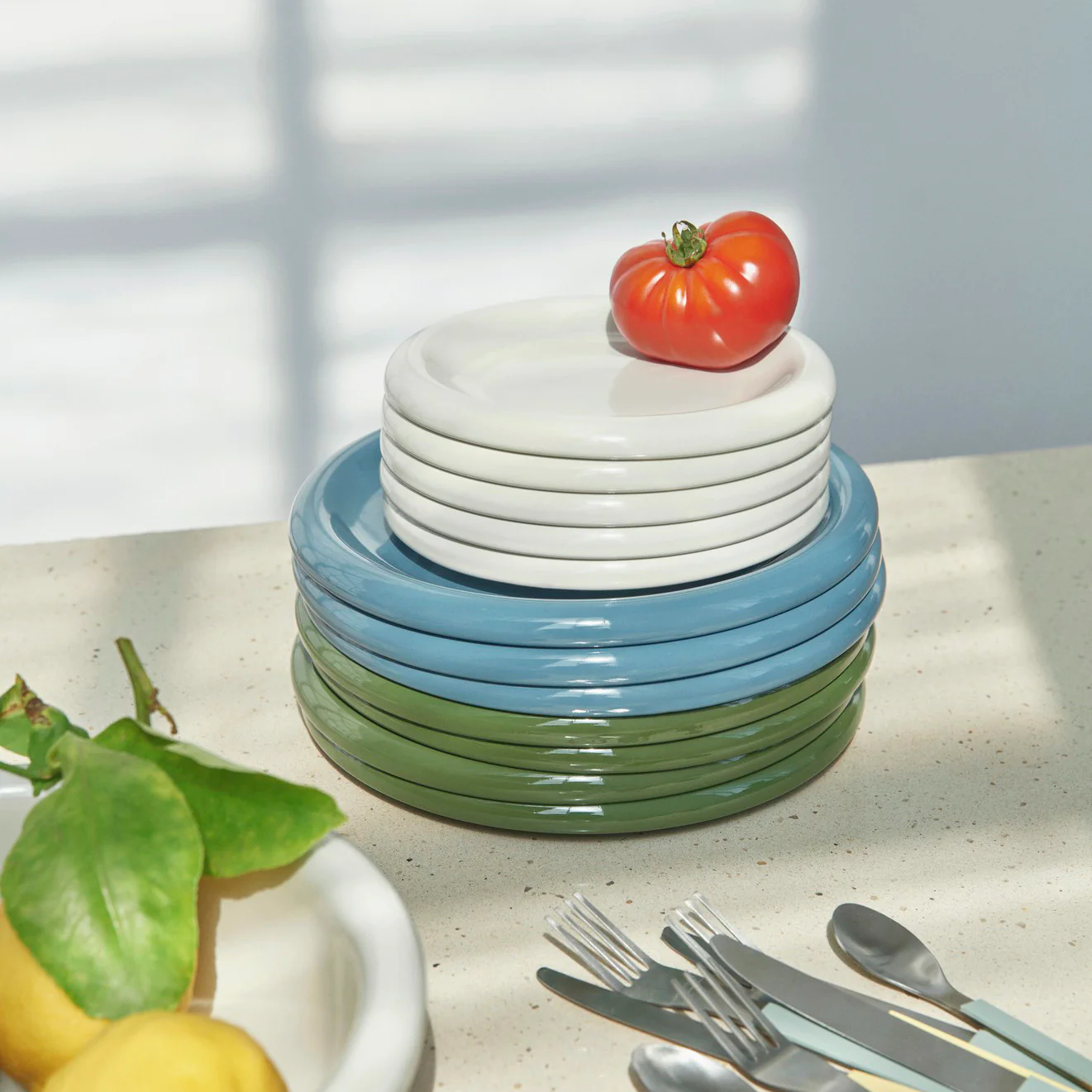 Barro Plate Set of 2 Green 18cm - Image 3