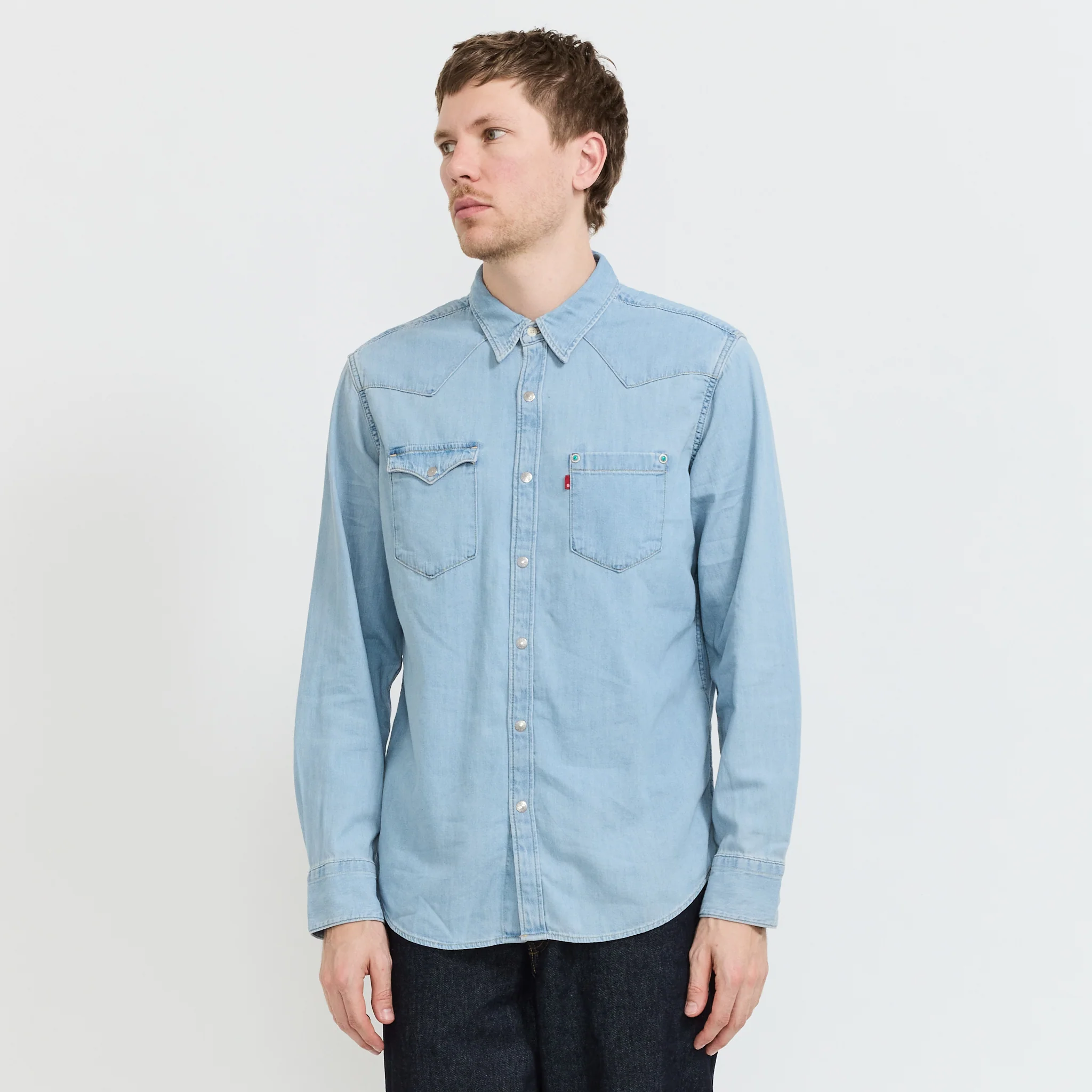 Barstow Special Edition Western Shirt Turquoise Rivet