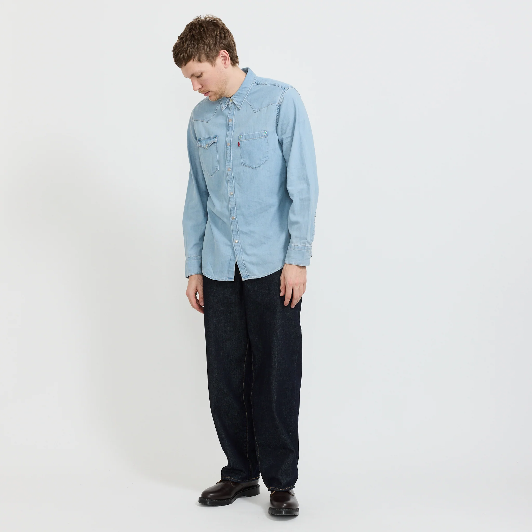 Barstow Special Edition Western Shirt Turquoise Rivet - Image 2