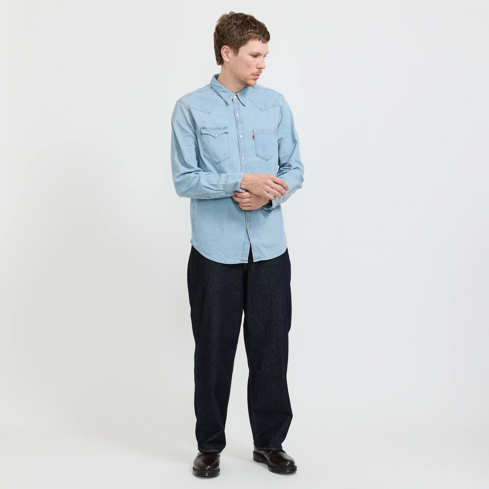Barstow Special Edition Western Shirt Turquoise Rivet - Image 3