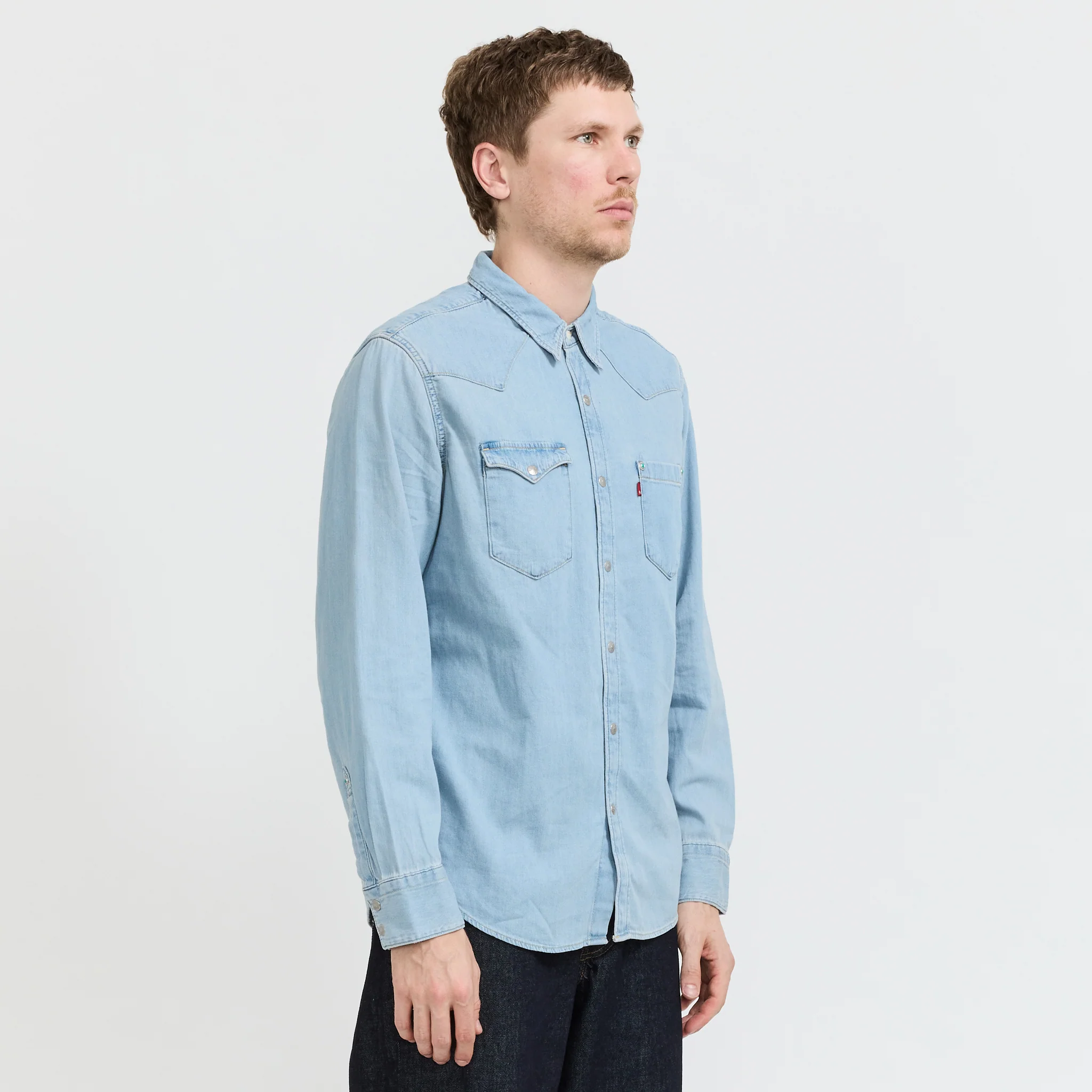 Barstow Special Edition Western Shirt Turquoise Rivet - Image 4