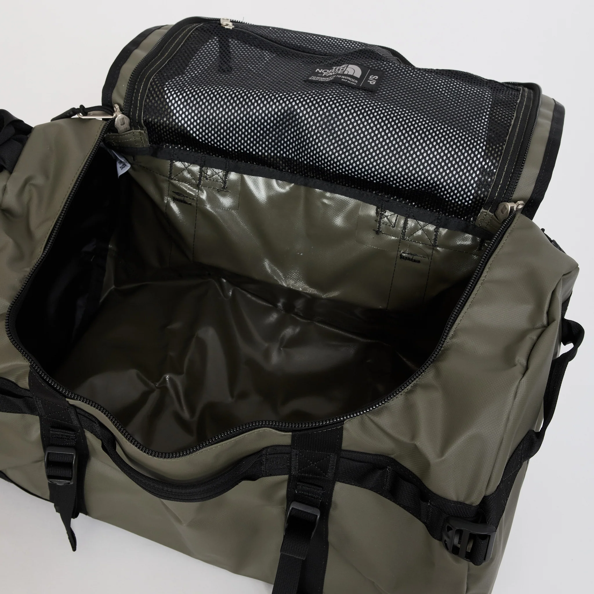Base Camp Duffel S New Taupe Green - Image 4