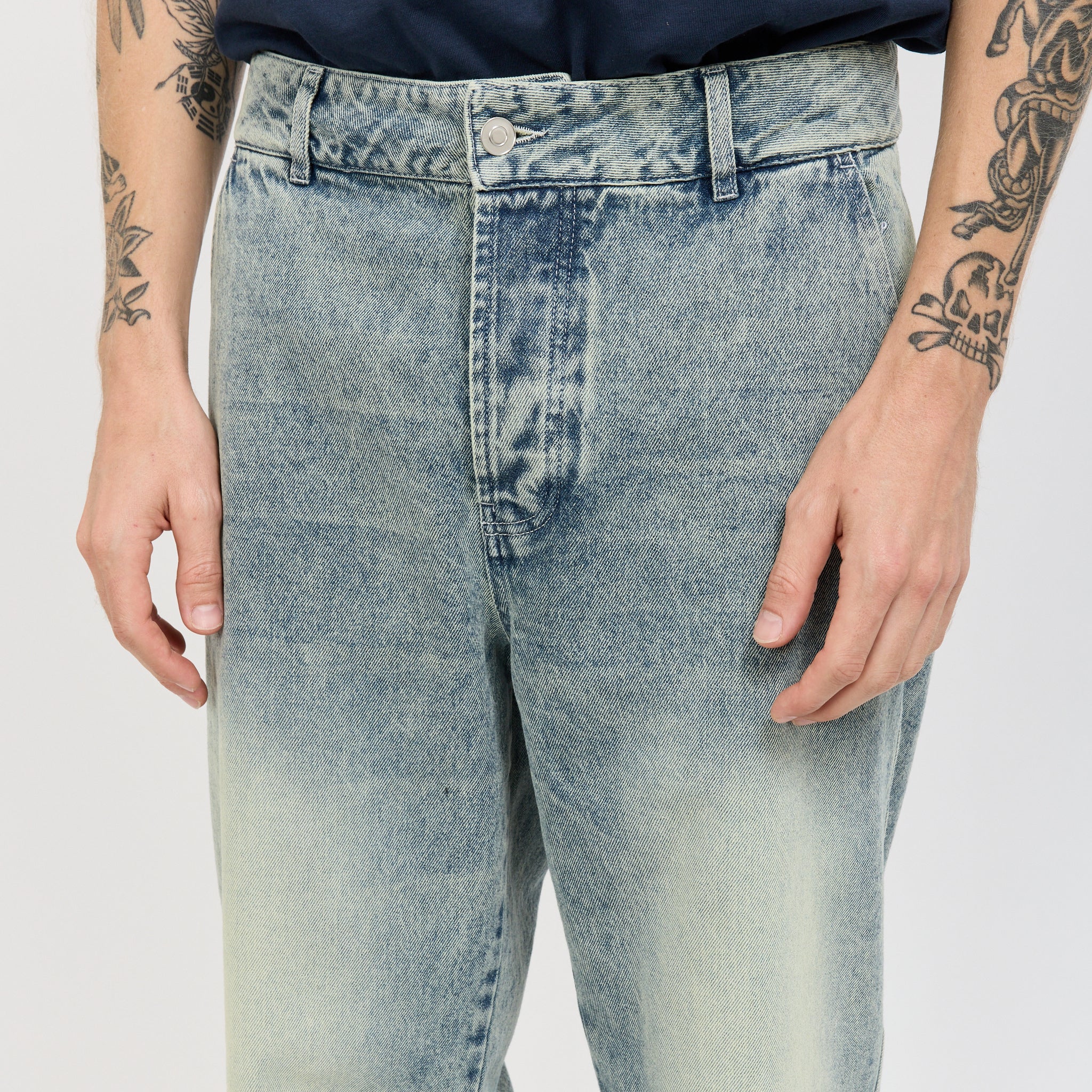 Beattie Denim Pants Rinsed Denim - Image 5