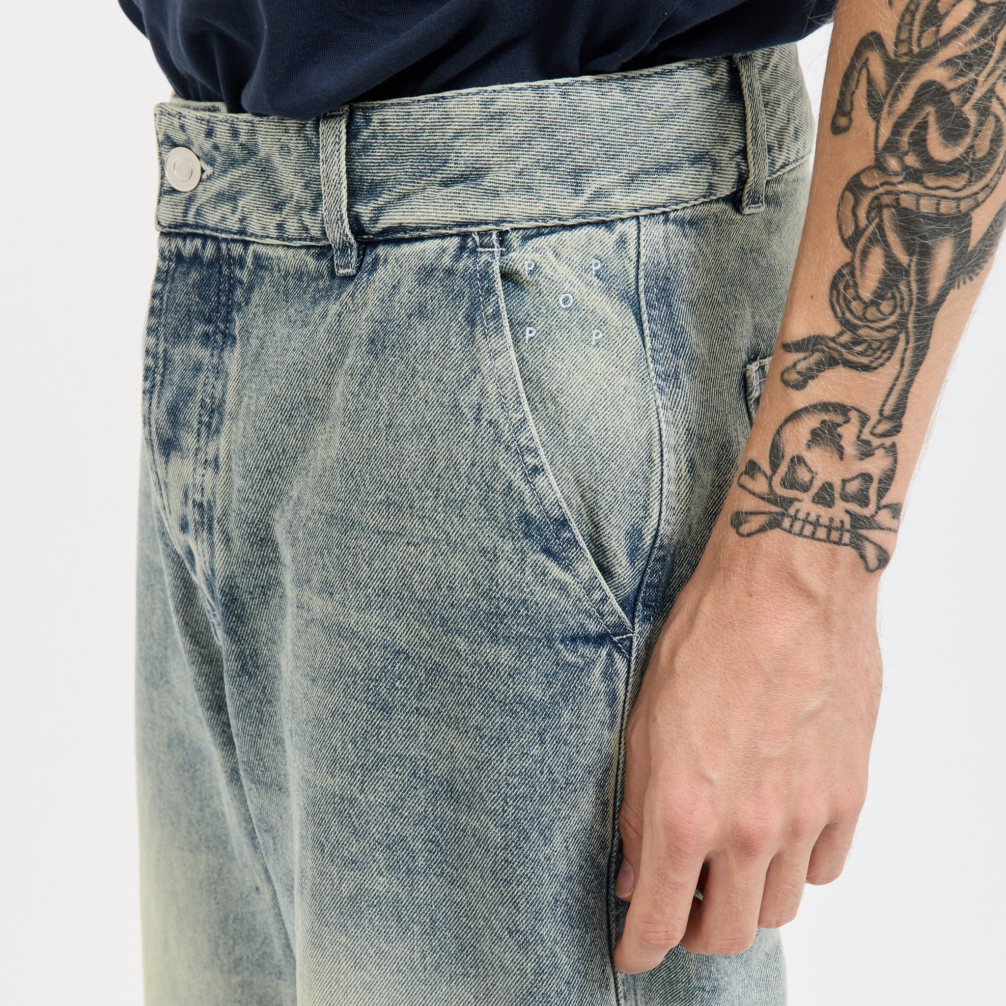 Beattie Denim Pants Rinsed Denim - Image 7