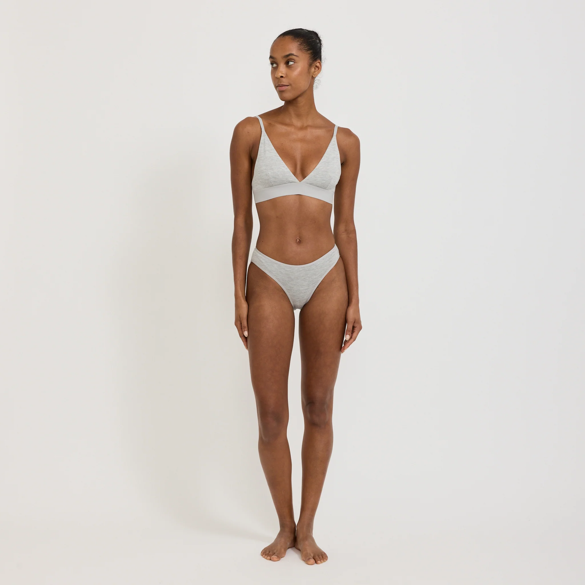 Bell Pants Grey Melange - Image 2