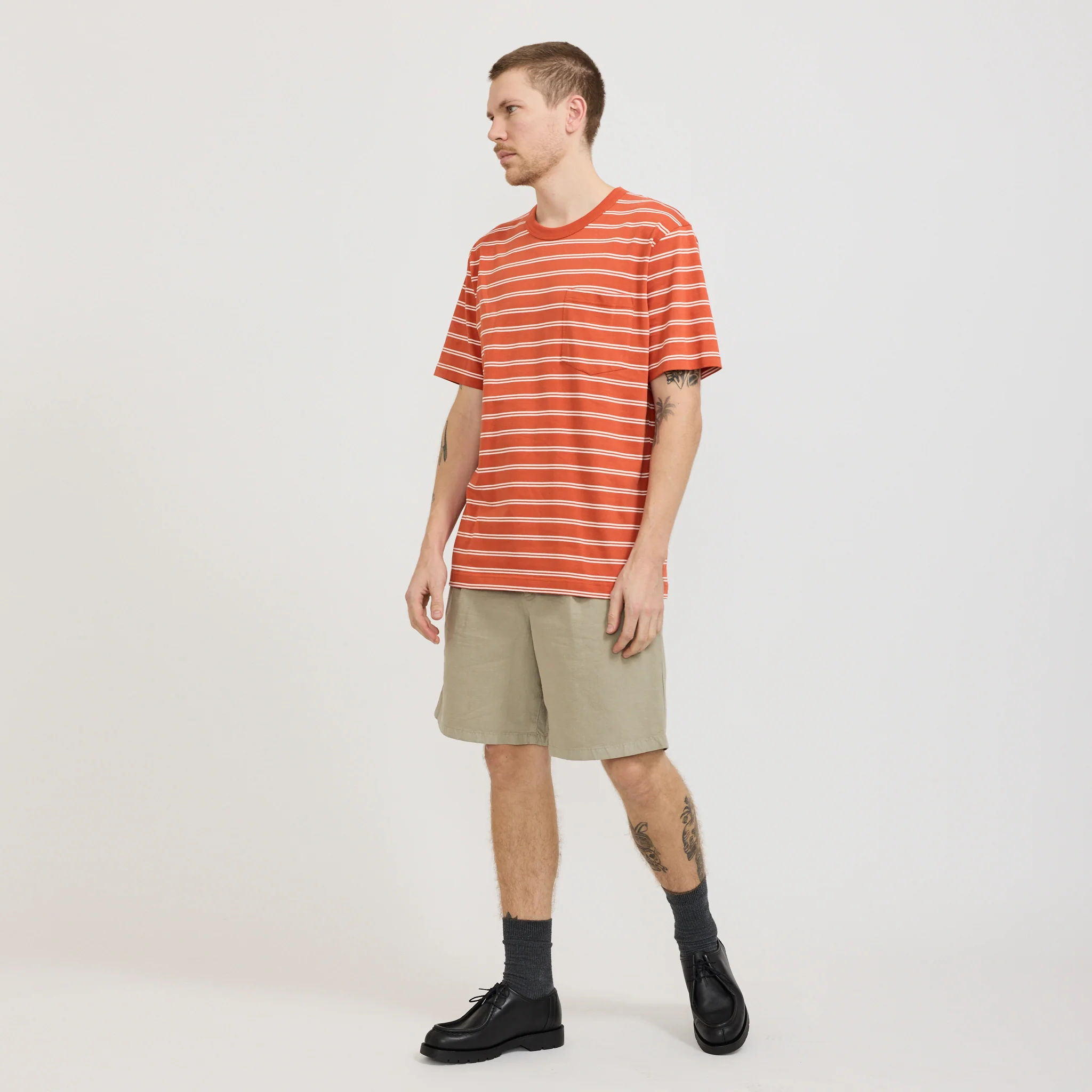 Benn Cotton Linen Shorts Clay - Image 2