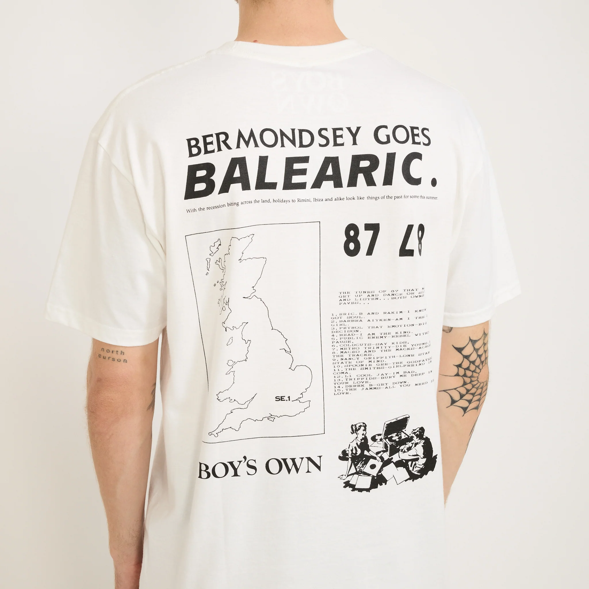 Bermondsey Goes Balearic Tee White - Image 2