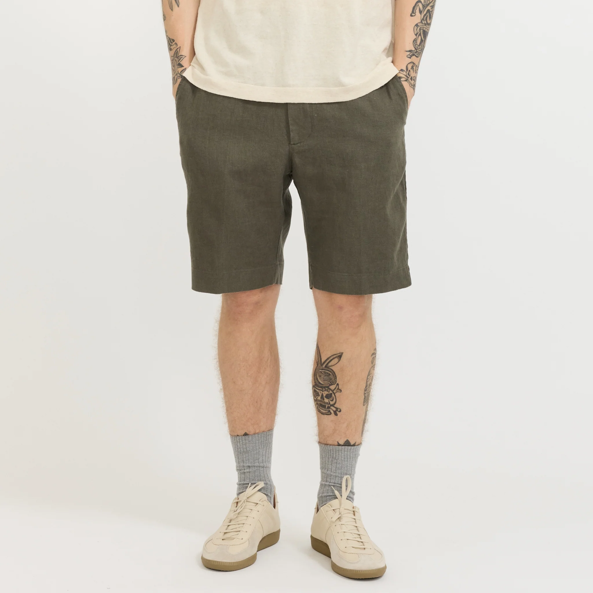 Billie Shorts Croc Green