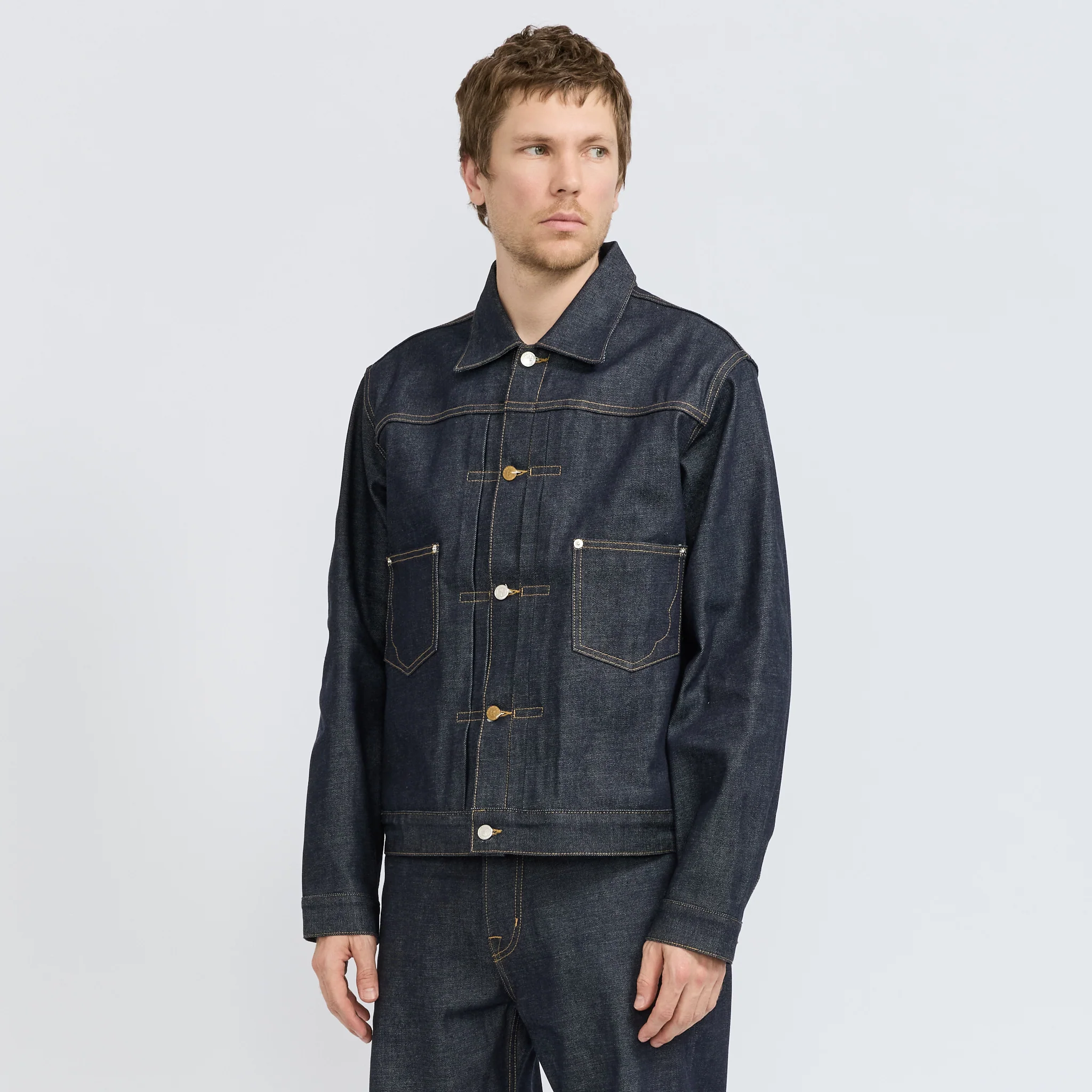 Brain Dead x A.P.C. Selvedge Trucker Jacket Indigo