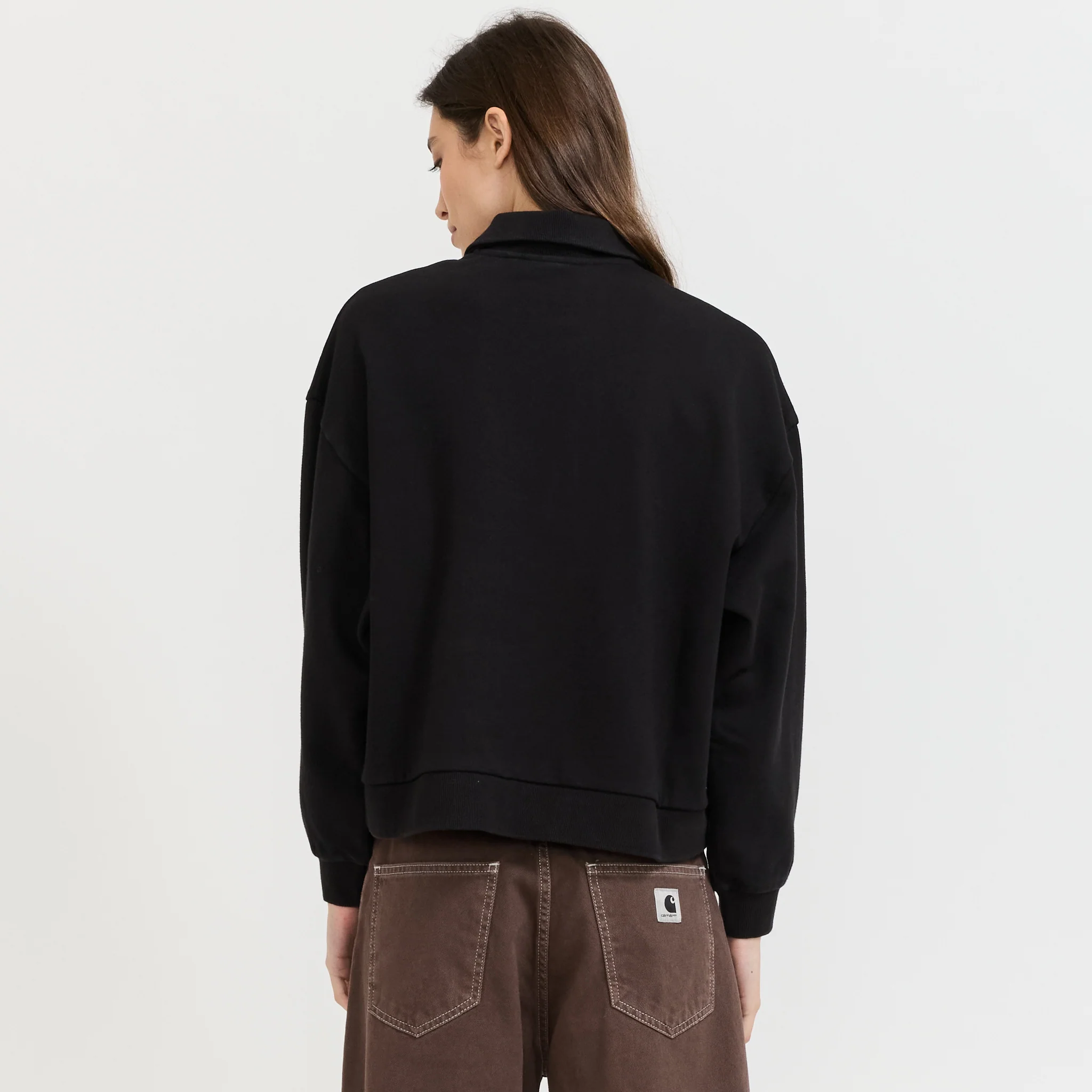 Brenta Polo Sweat Black/White Stone - Image 4