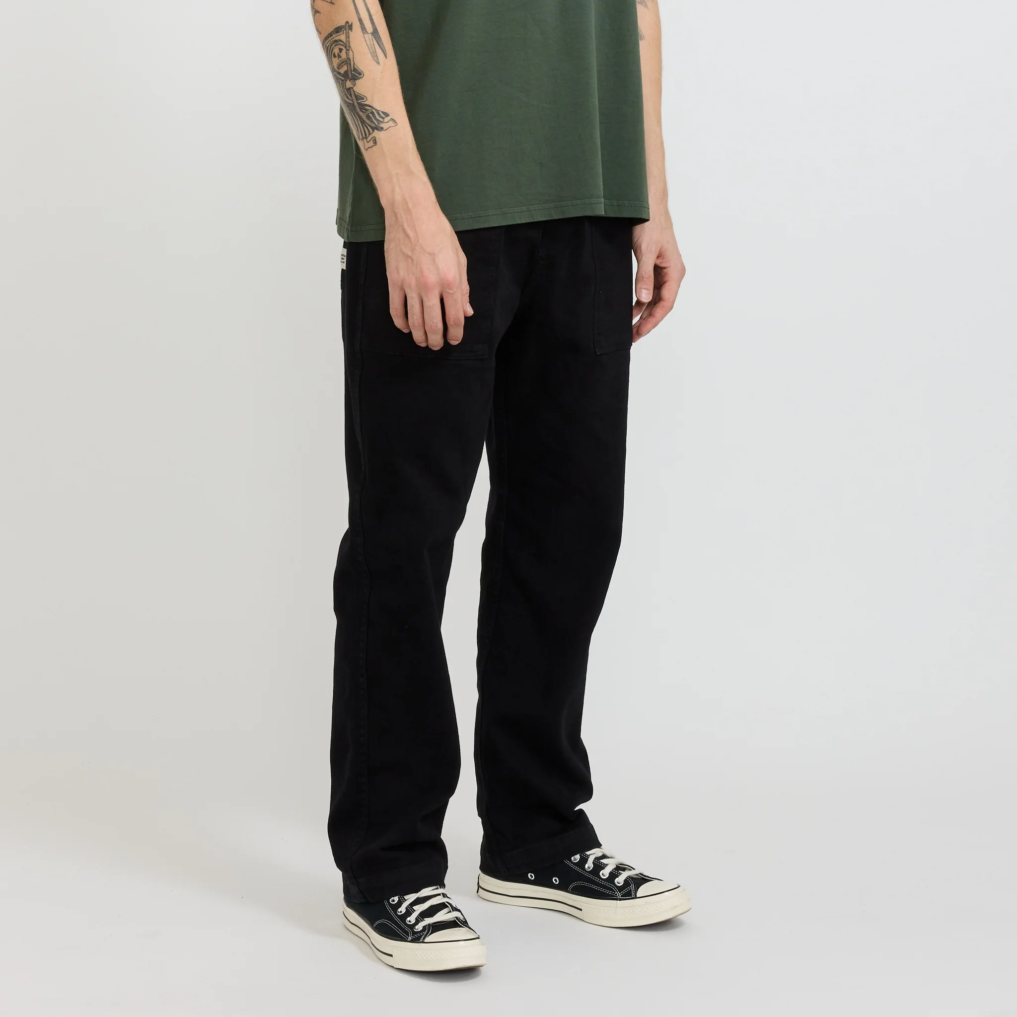 Brushed Twill Pants Black - Image 3