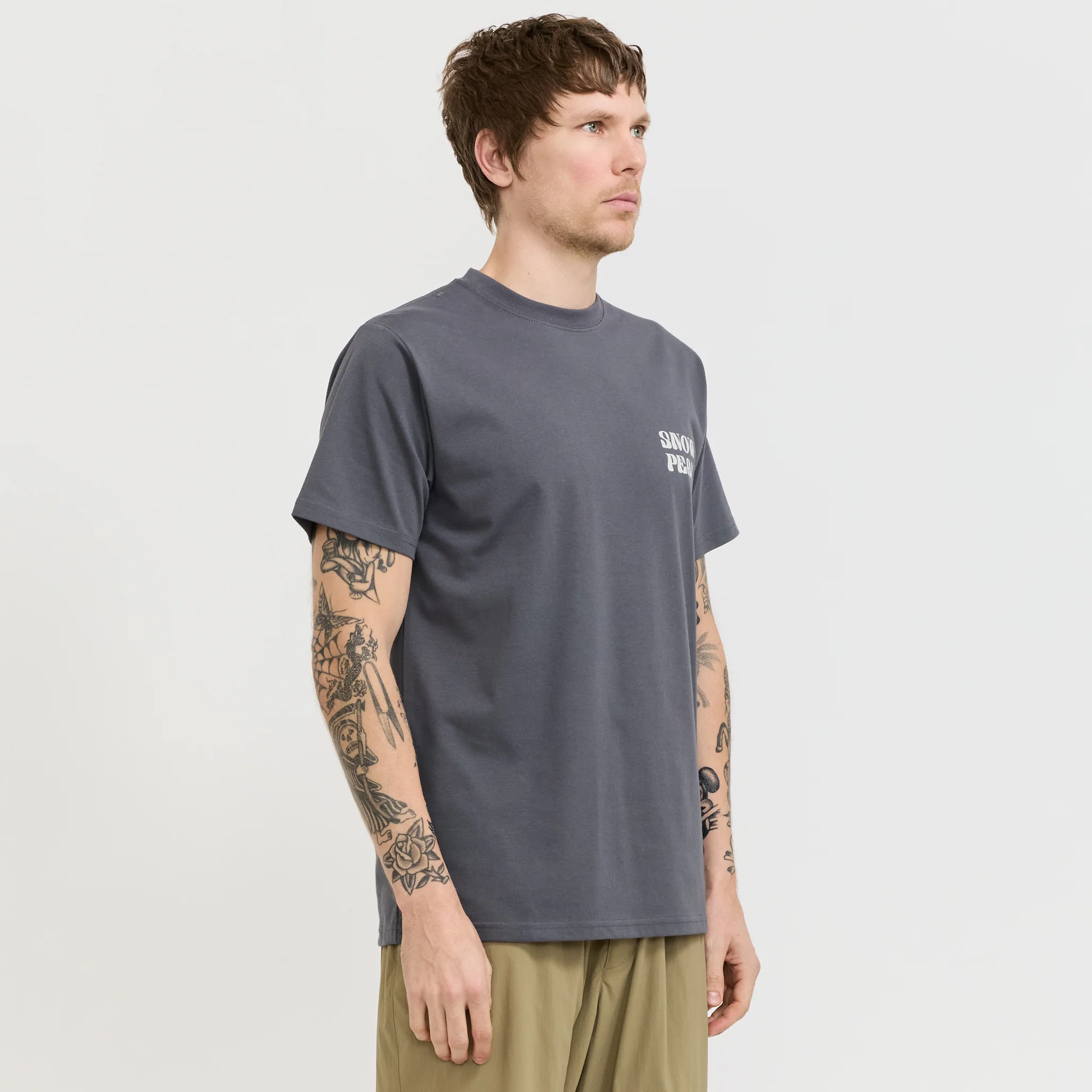 Camping Graphic T-Shirt Charcoal - Image 3
