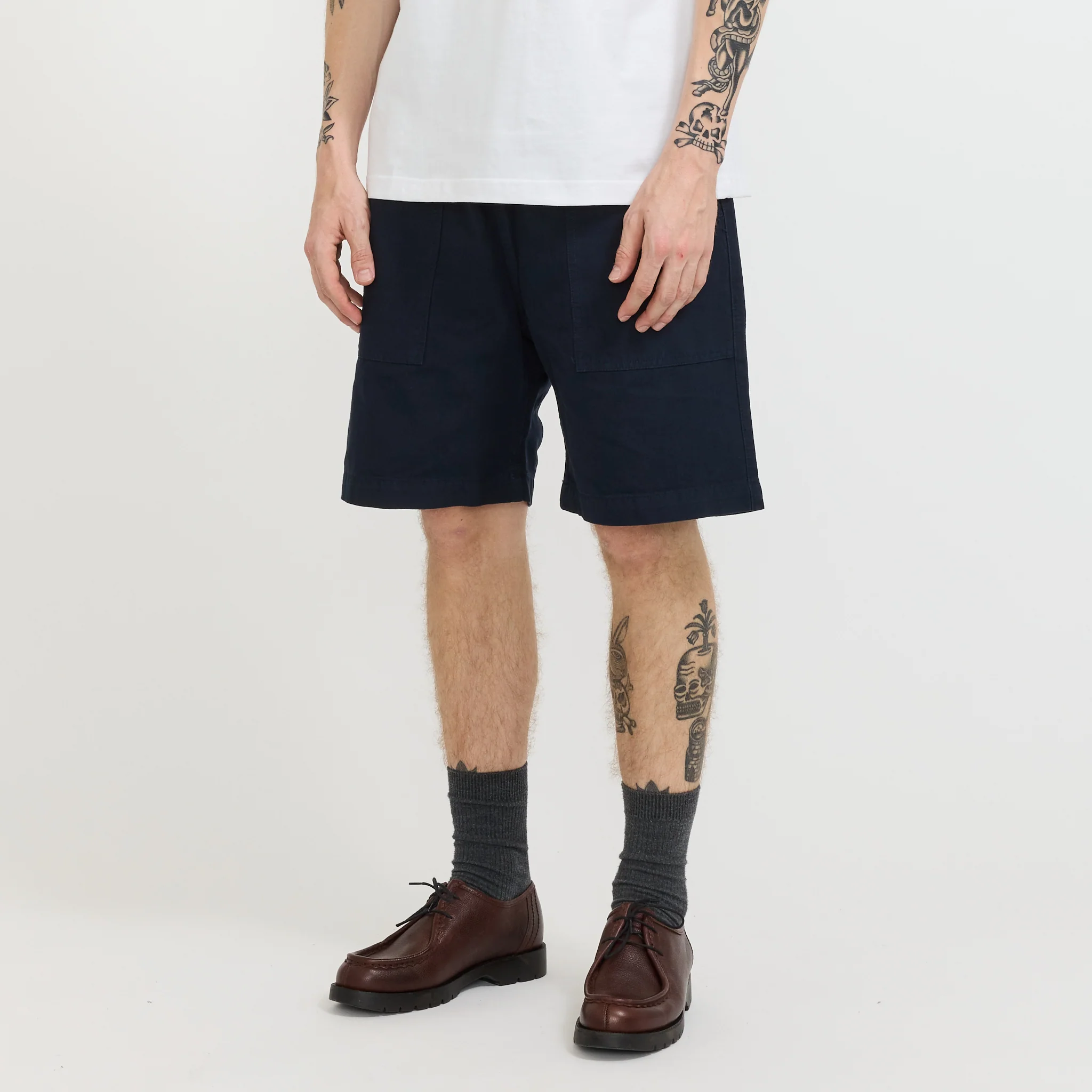 Canvas Chef Shorts Dark Navy - Image 7