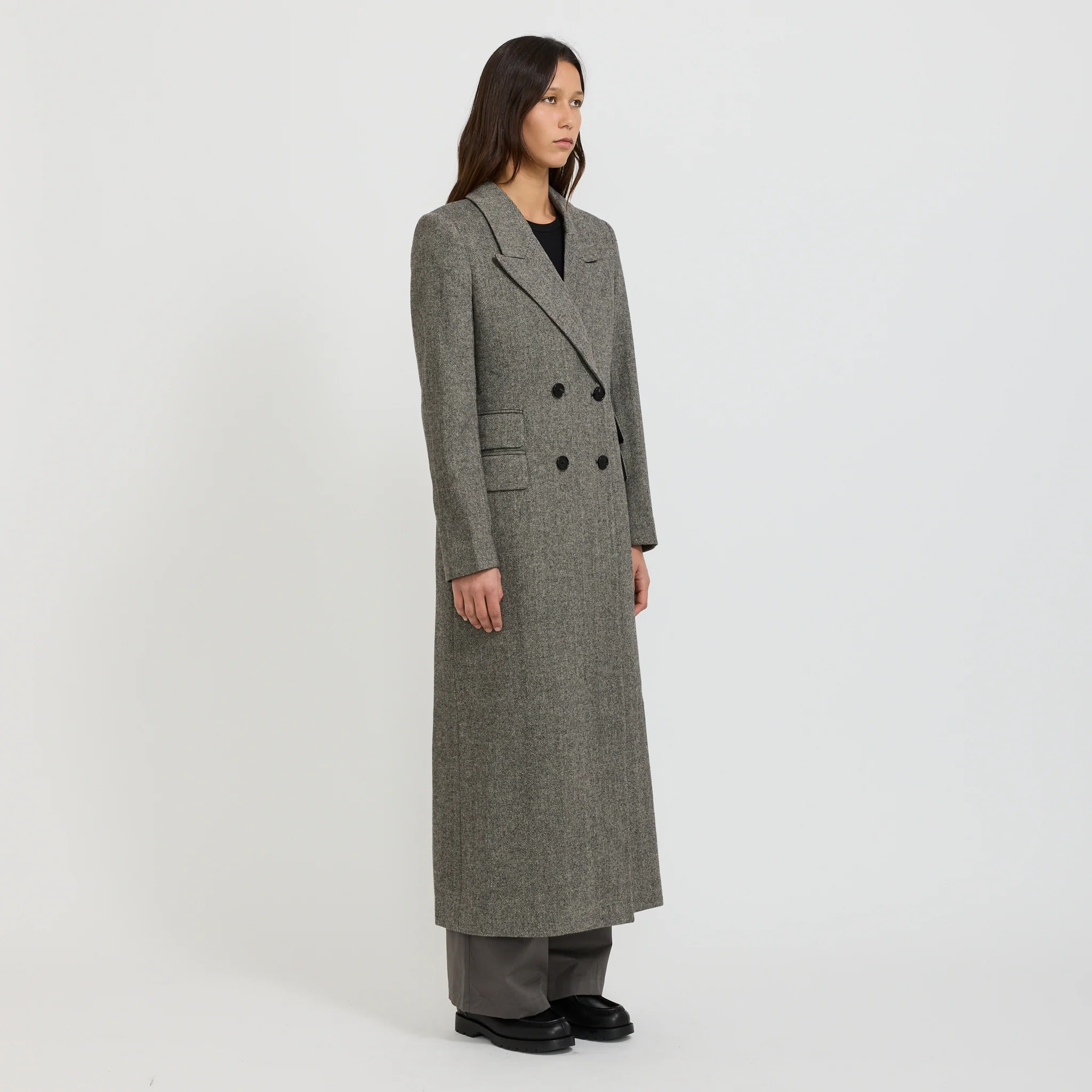Charlie Coat Black/White - Image 2