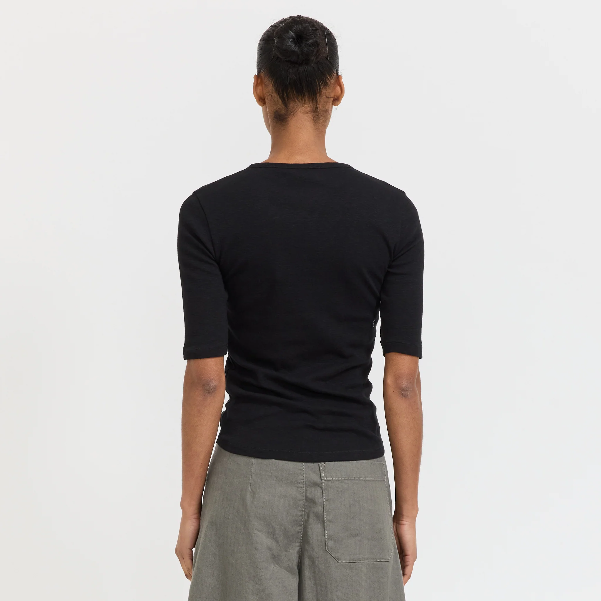 Charlotte Short Sleeve Top Black - Image 4