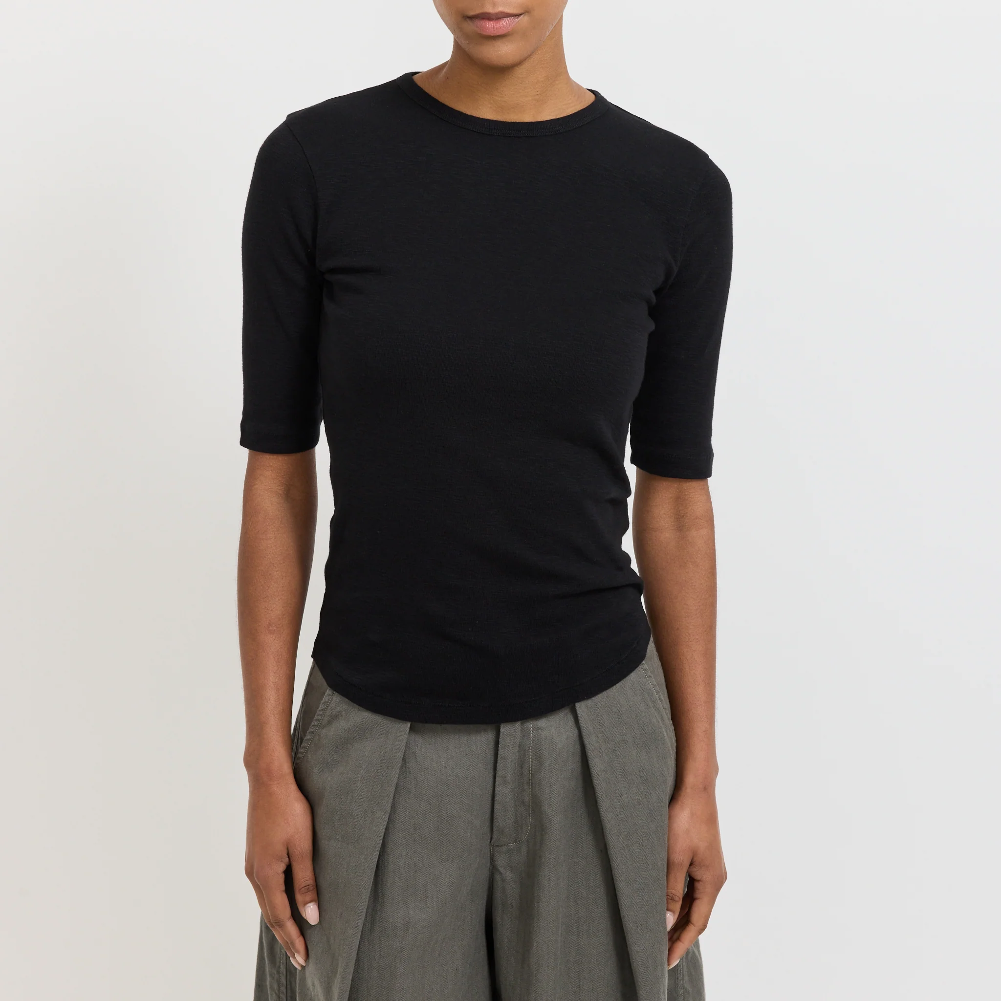 Charlotte Short Sleeve Top Black - Image 5