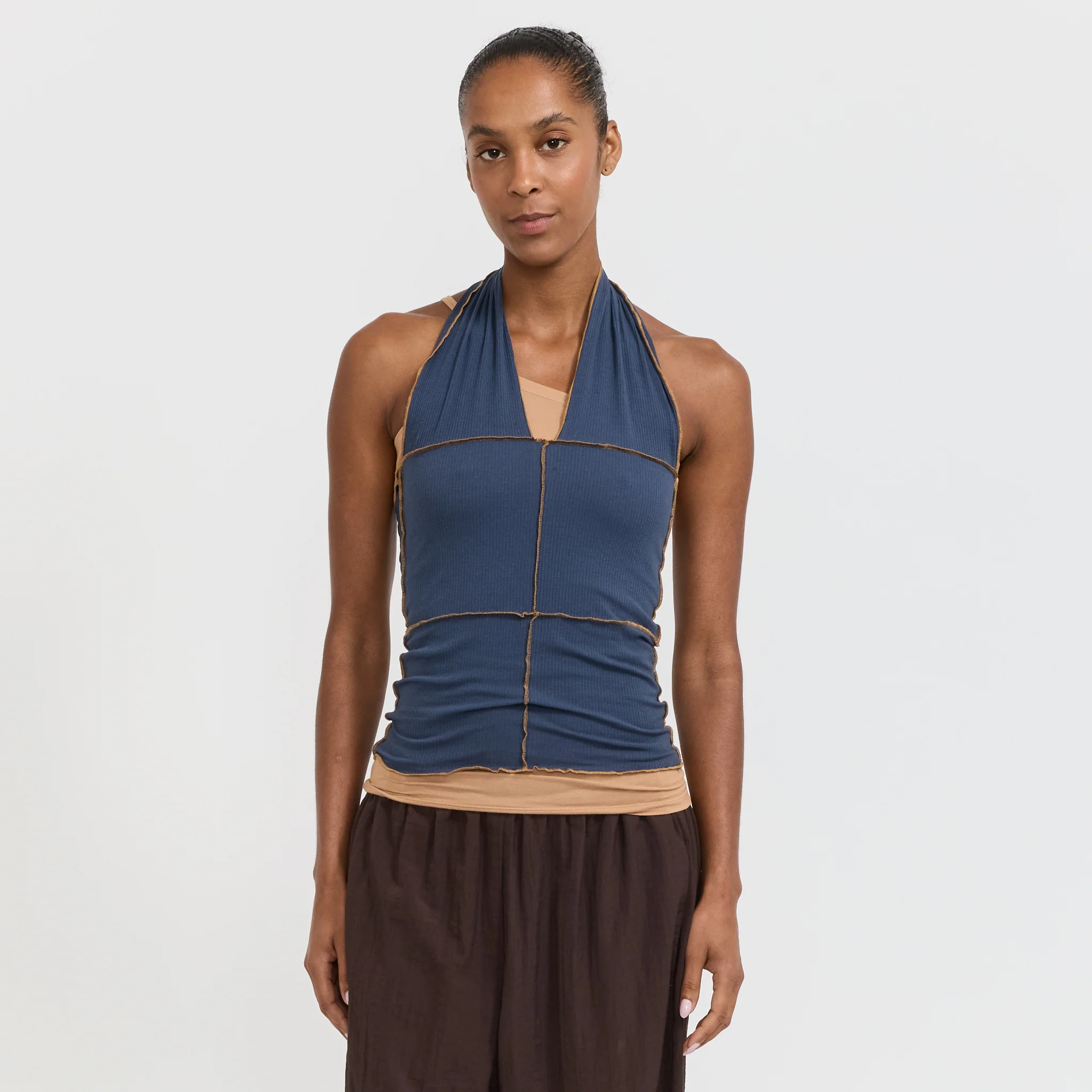 Cinder Halter Top Preston Blue