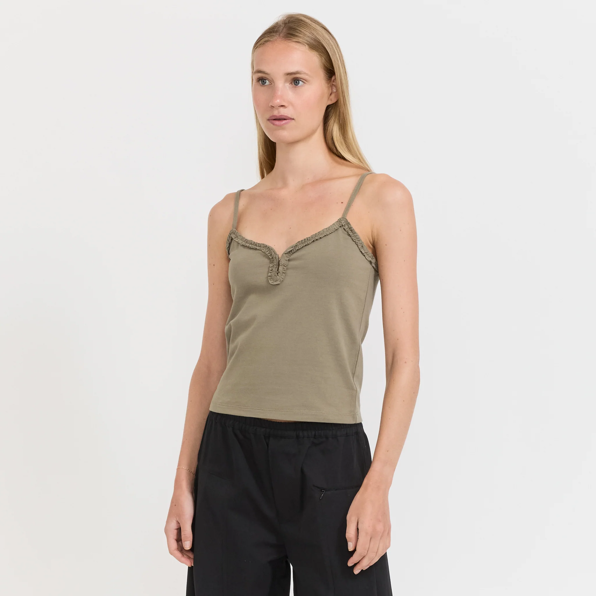 Clasp Singlet Khaki